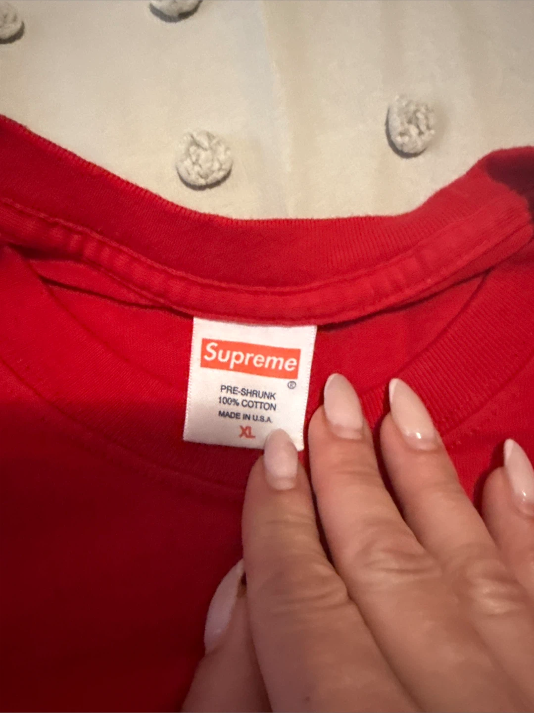 Supreme Red Long Sleeve T-Shirt XL - photo 3