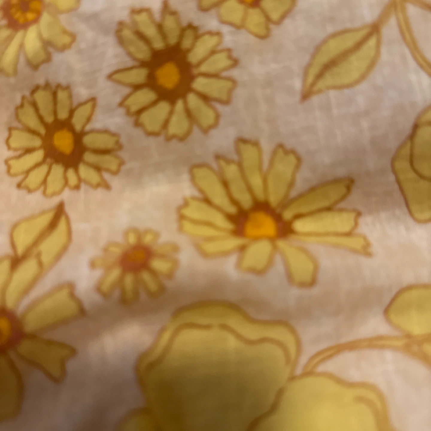 Floral Print Blouse - Yellow free people size large - photo 2