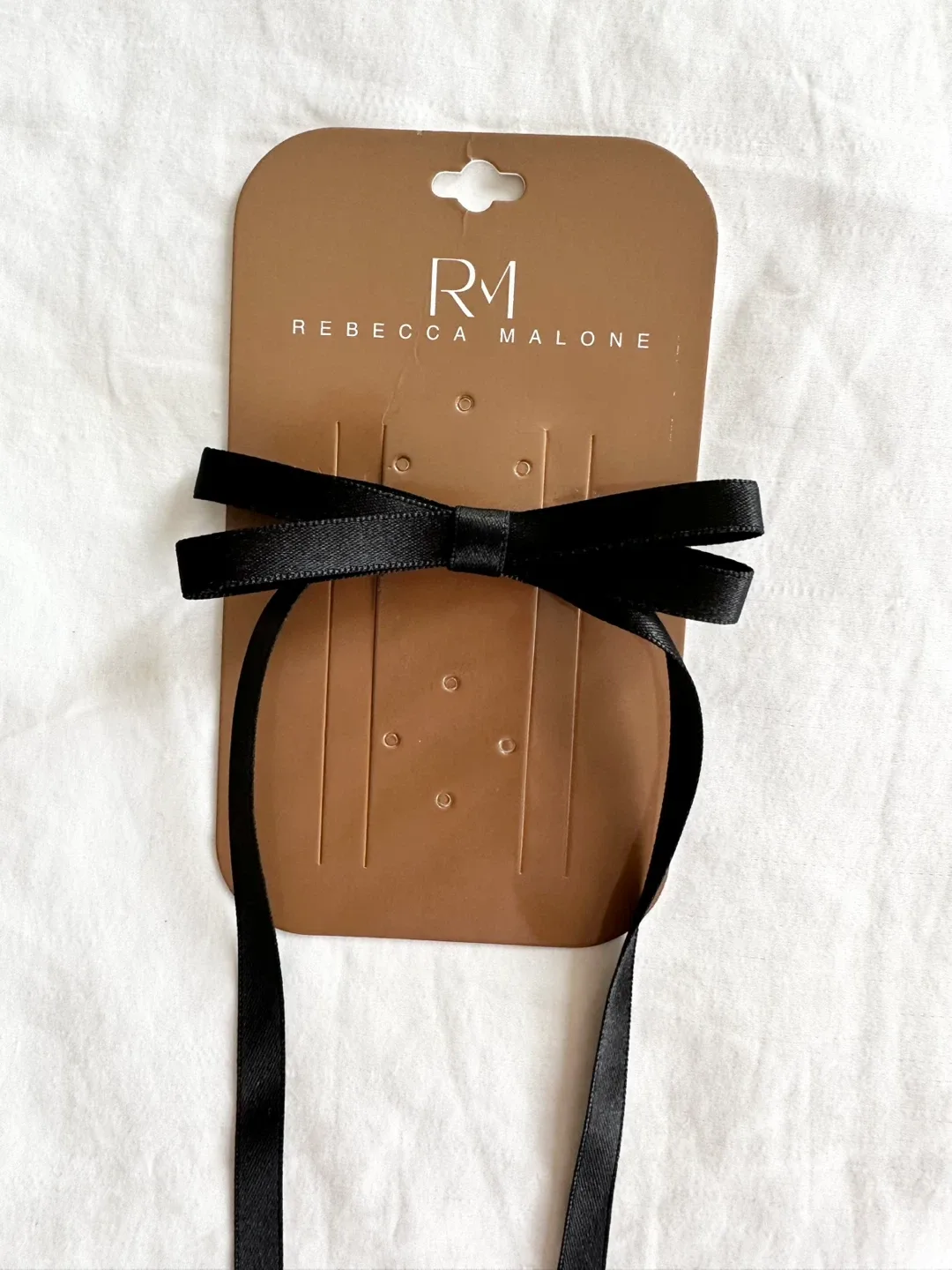 New Rebecca Malone Black Bow Hair Clip thumbnail
