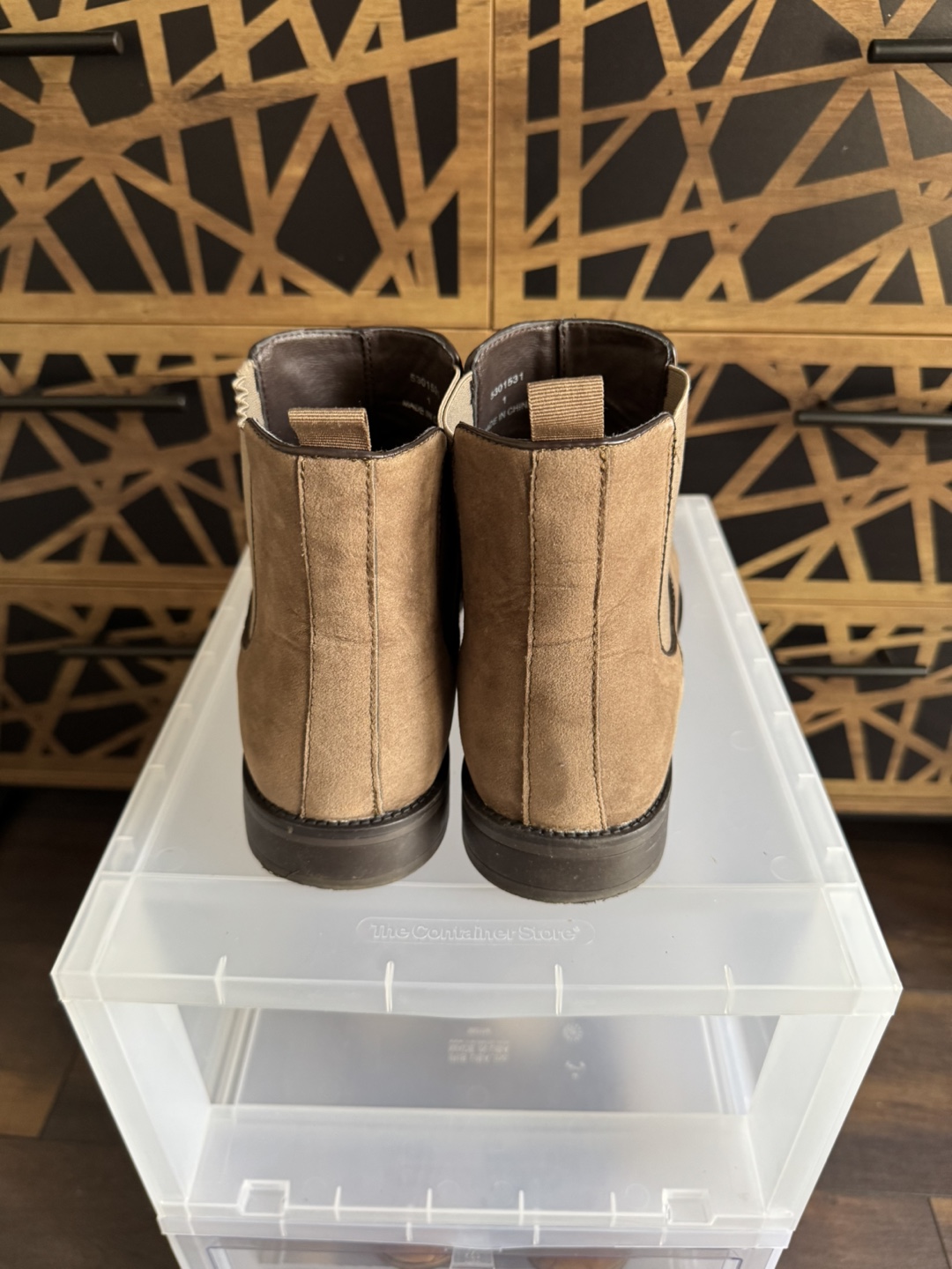 New Look Men's Brown Suede Chelsea Boots - Size 11 - photo 4