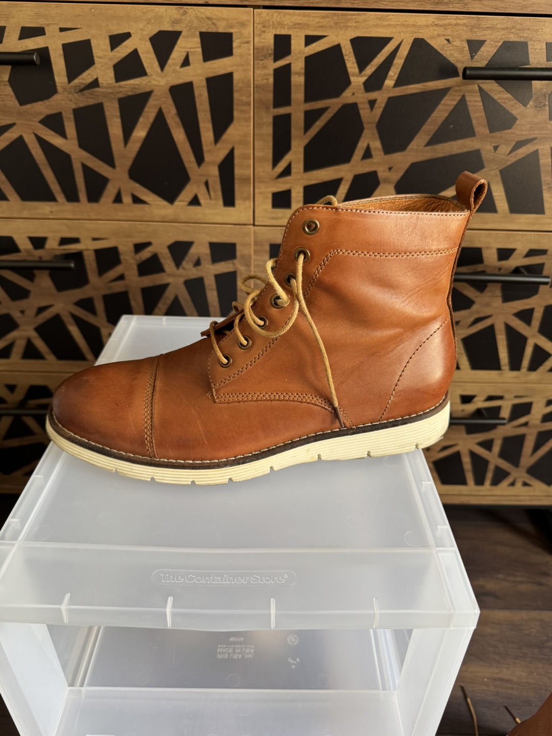 Brown Leather Boots Size 12