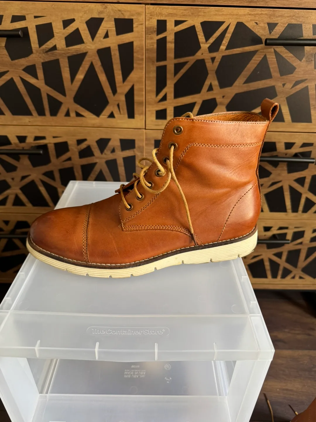 Brown Leather Boots Size 12 thumbnail