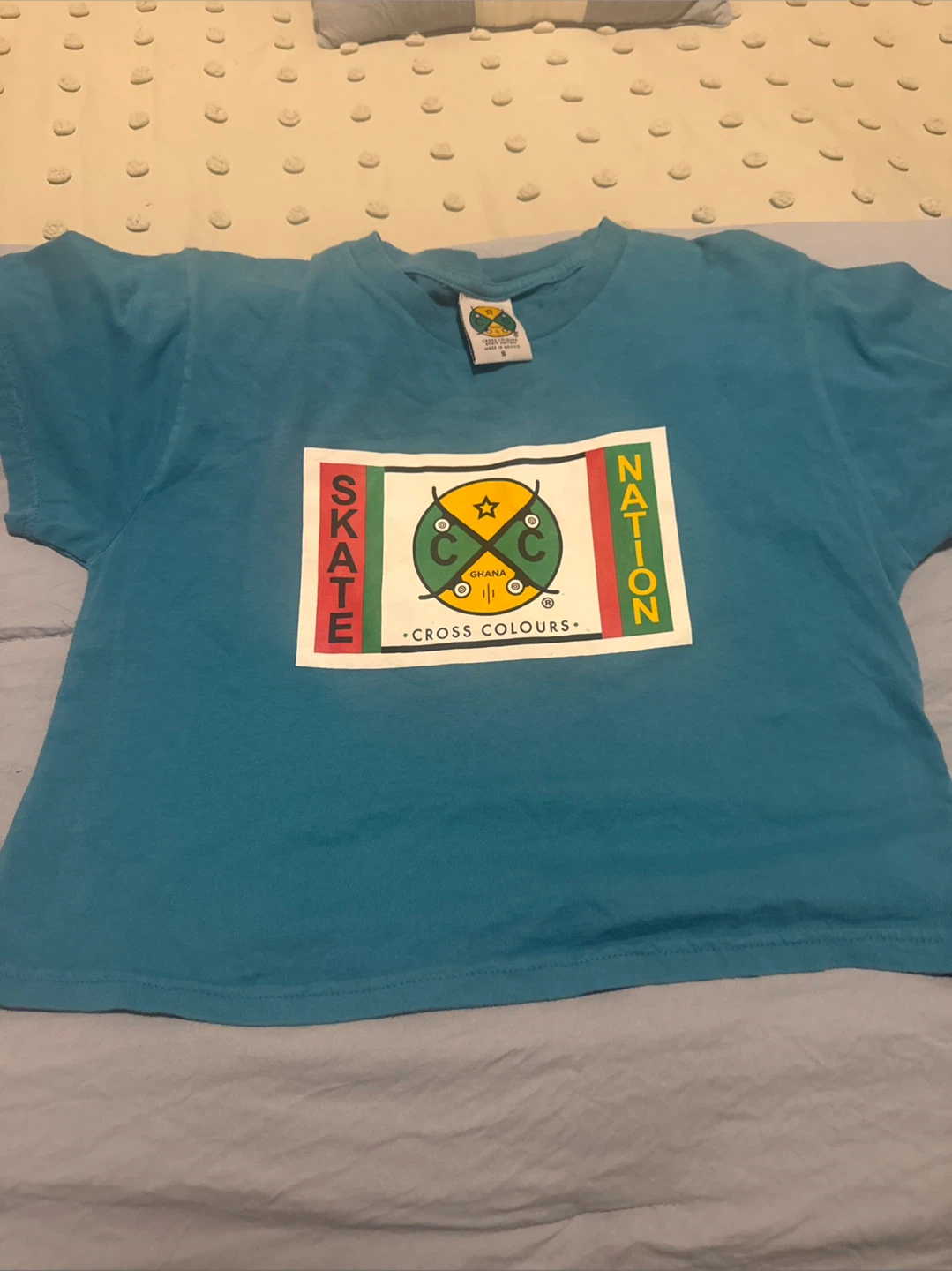 Cross Colours Skate Nation Crop Top - Size S