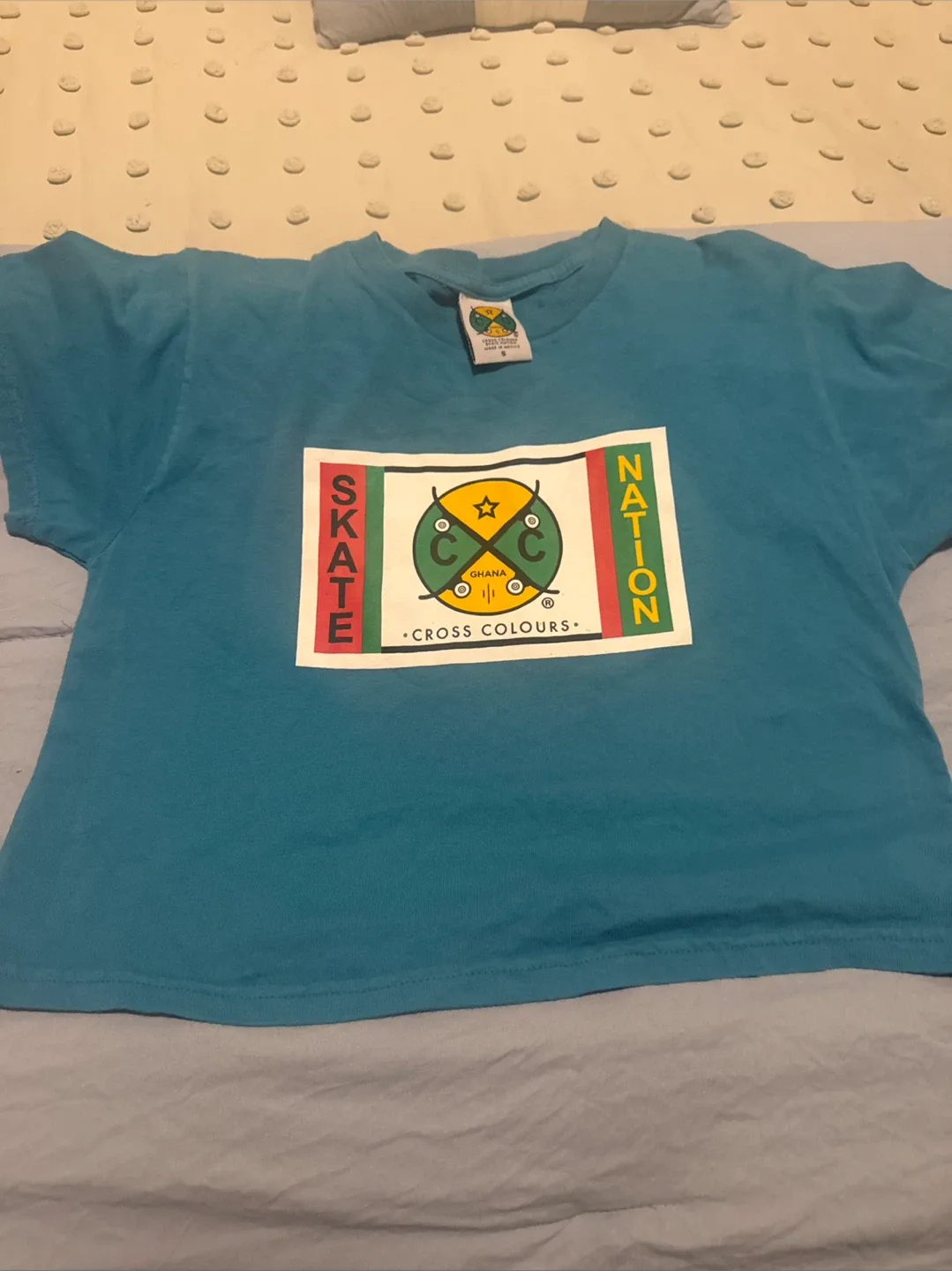 Cross Colours Skate Nation Crop Top - Size S thumbnail