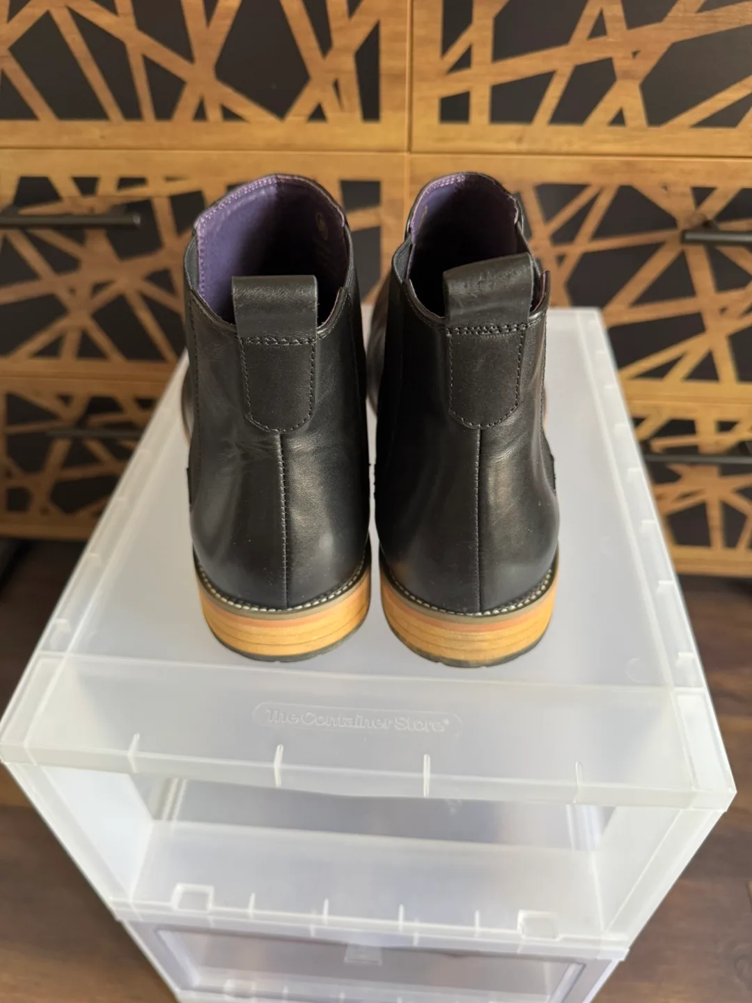 Jackthreads Black Leather Chelsea Boots - Size 12 image indicator(3)