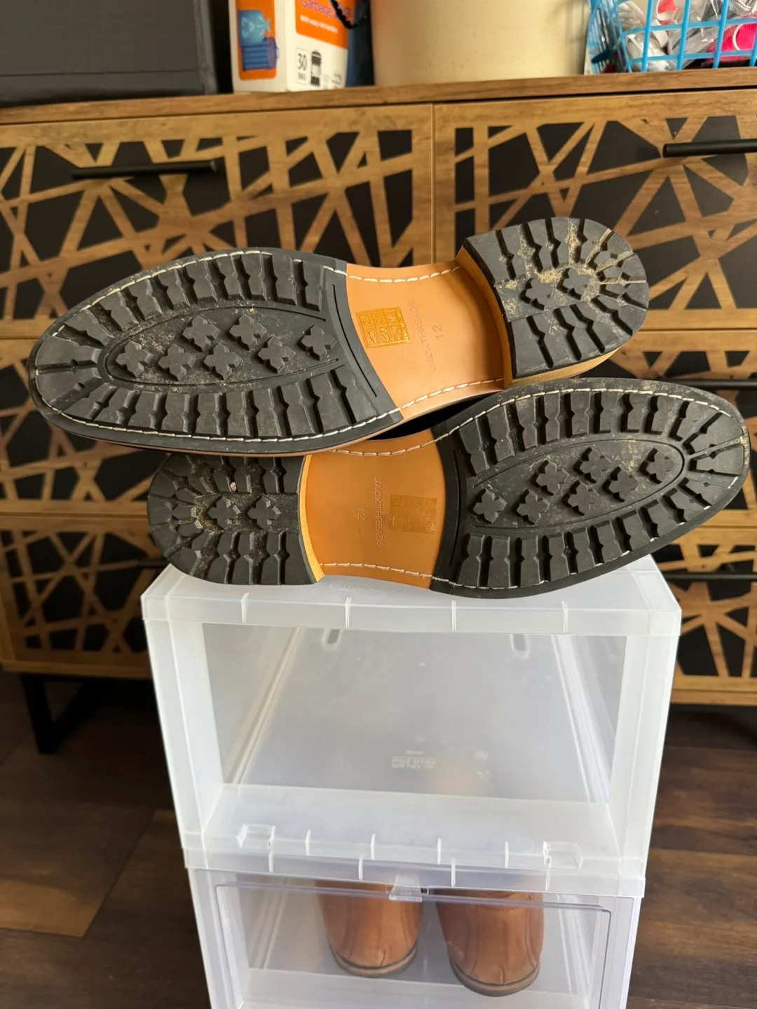 Jackthreads Black Leather Chelsea Boots - Size 12 image indicator(4)