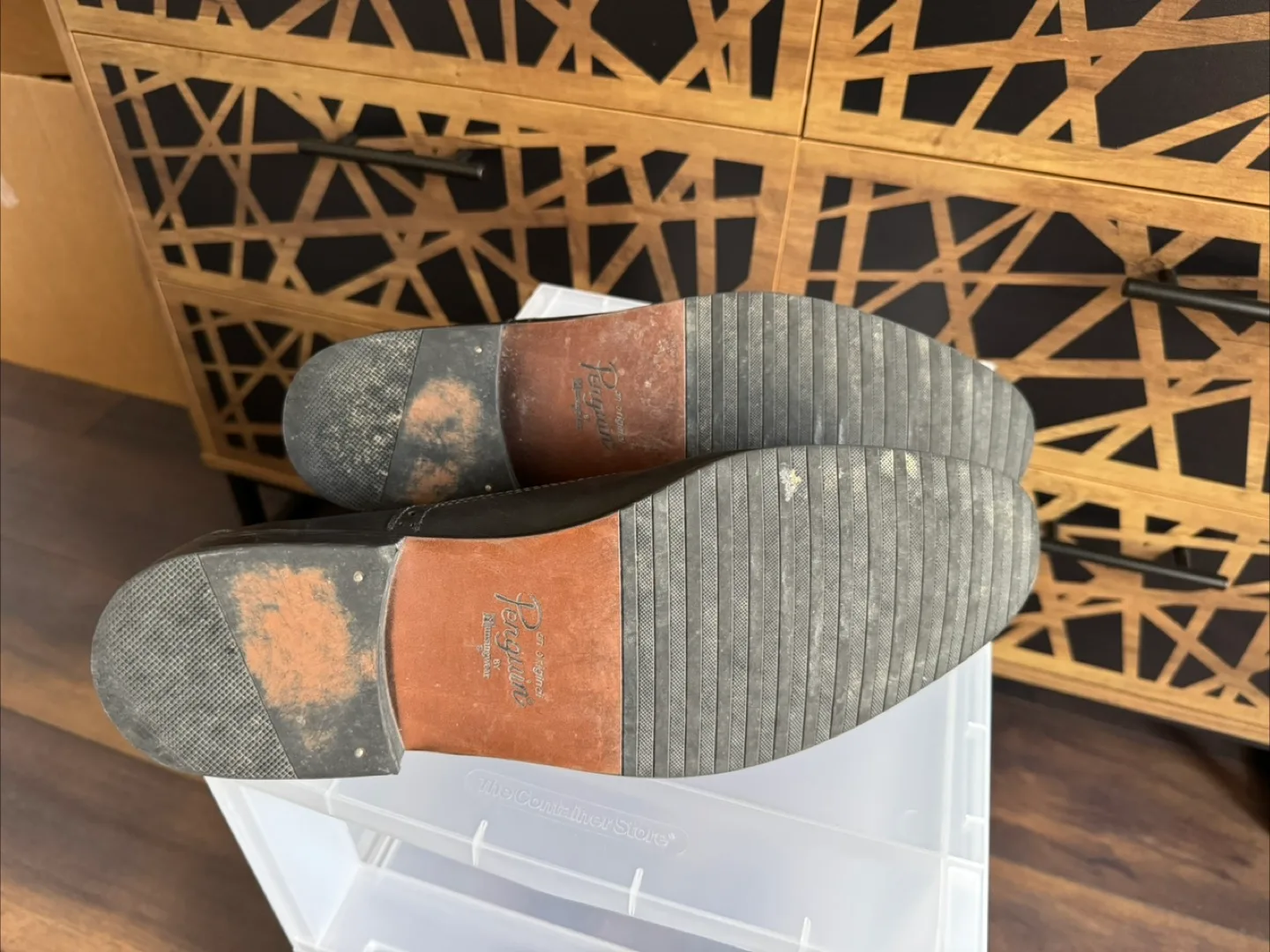 Florsheim Brown Leather Wingtip Dress Shoes image indicator(5)