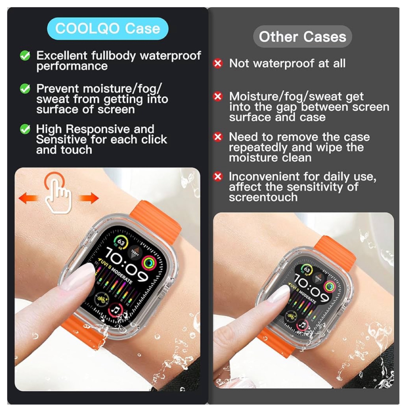 COOLQO Apple Watch Waterproof Case - 2 Pack - photo 3