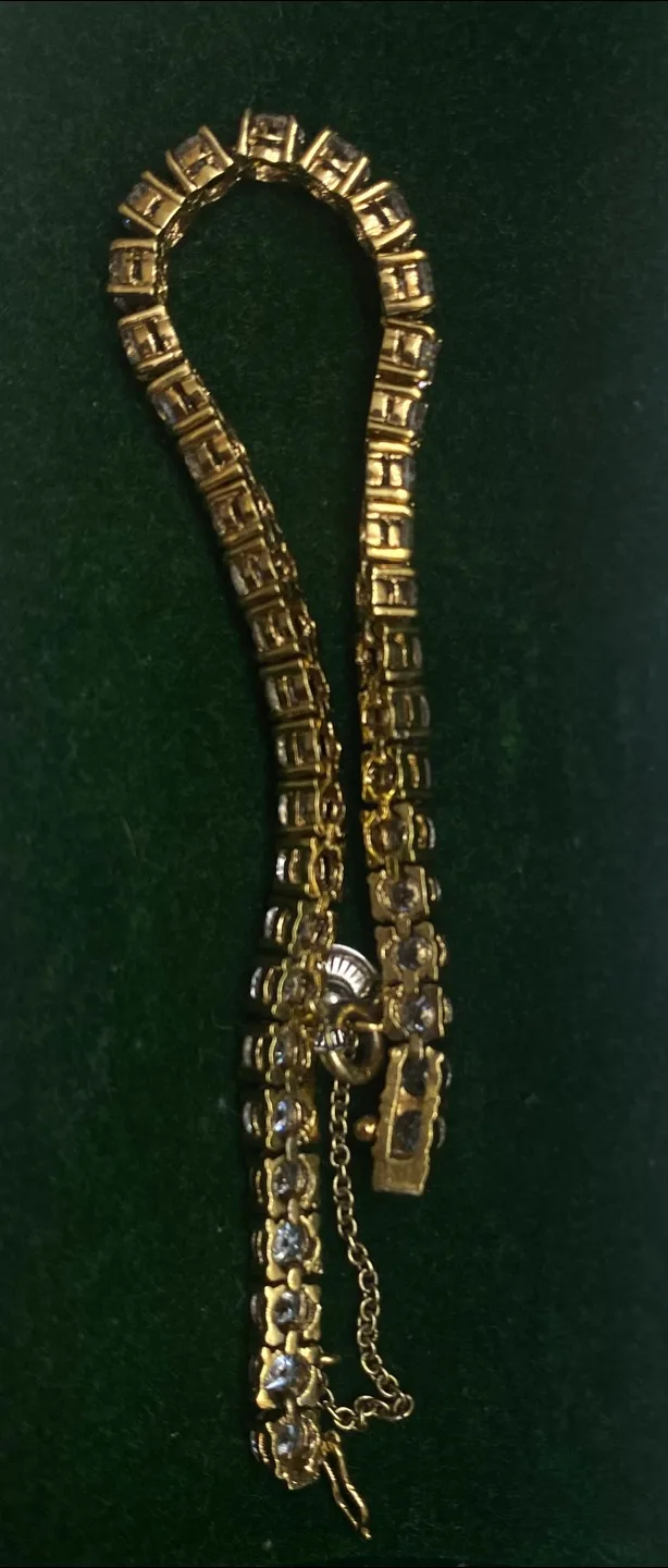 Gold Diamond Bracelet plated 18k thumbnail
