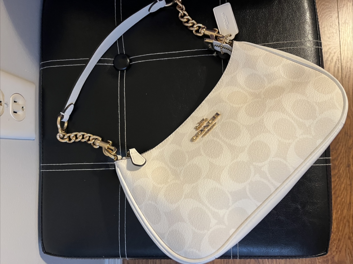 Coach Cream Jacquard Demi Baguette - photo 2