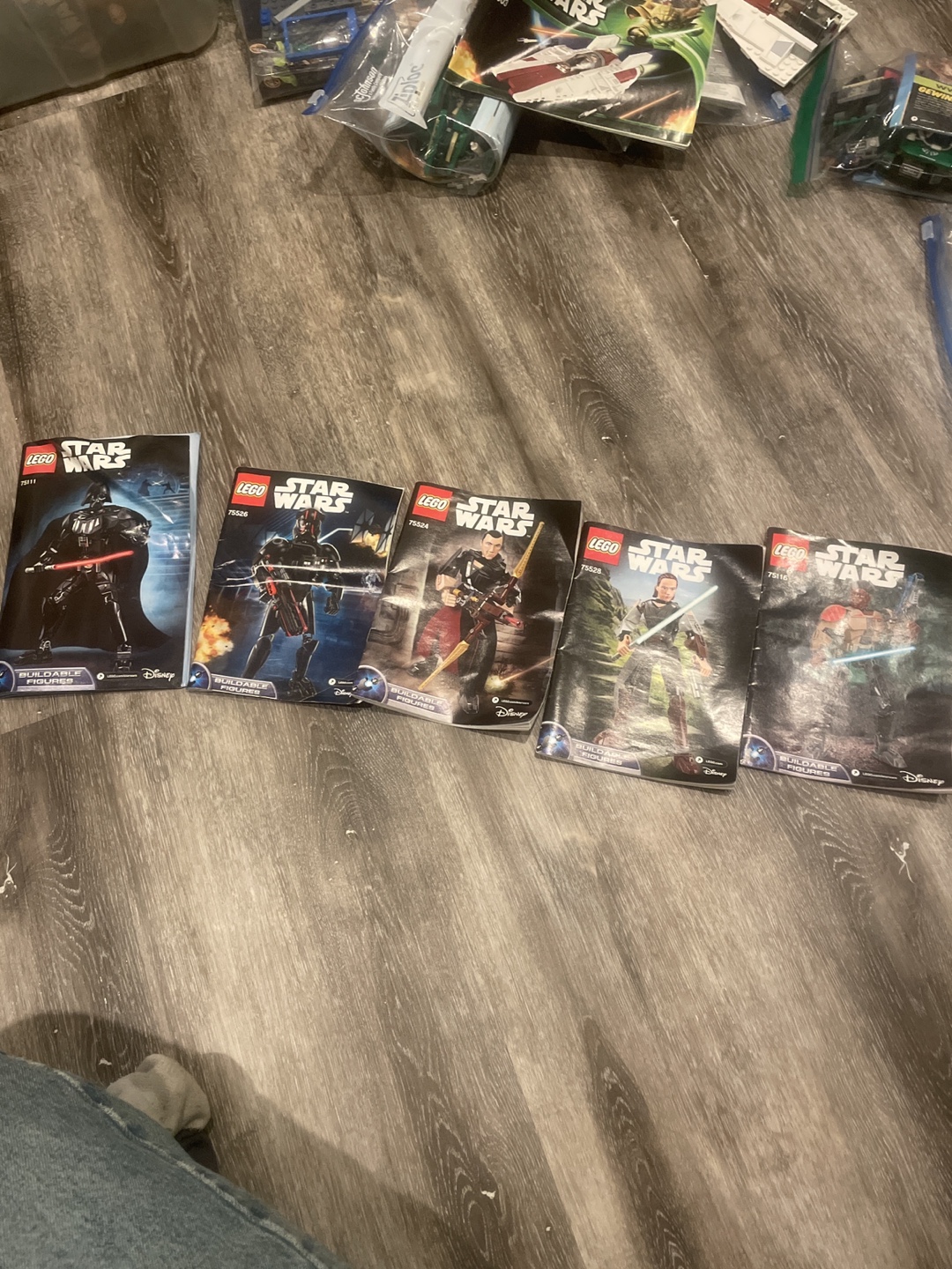 5 Lego Star Wars buildable figures