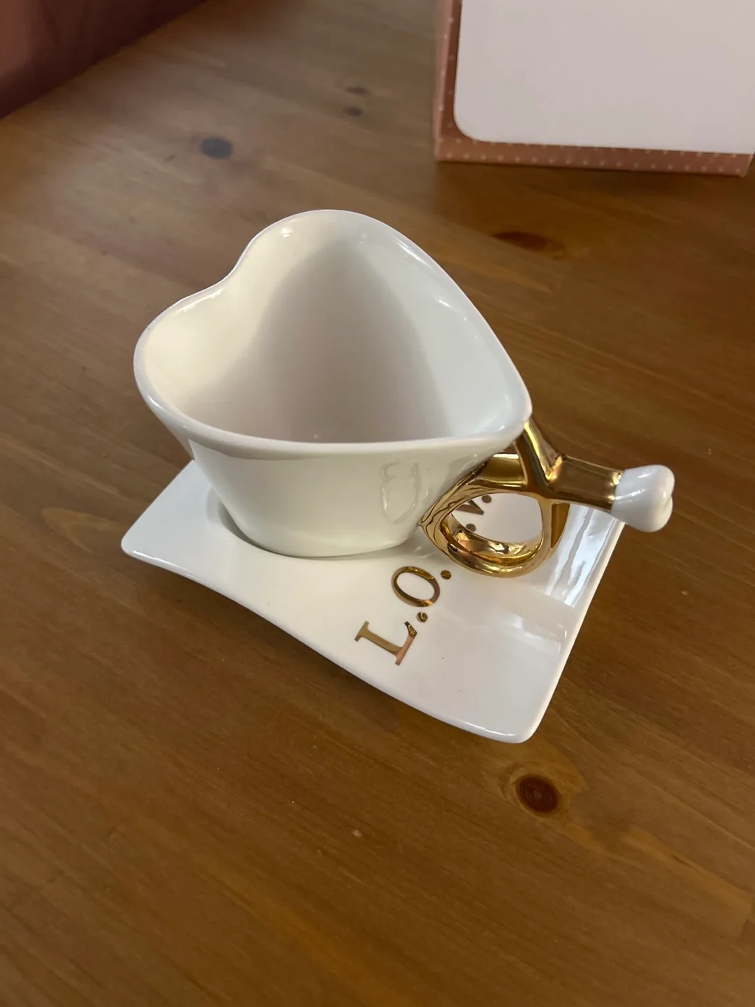 Heart-Shaped Espresso Cup Set – "L.O.V.E." Design image indicator(2)