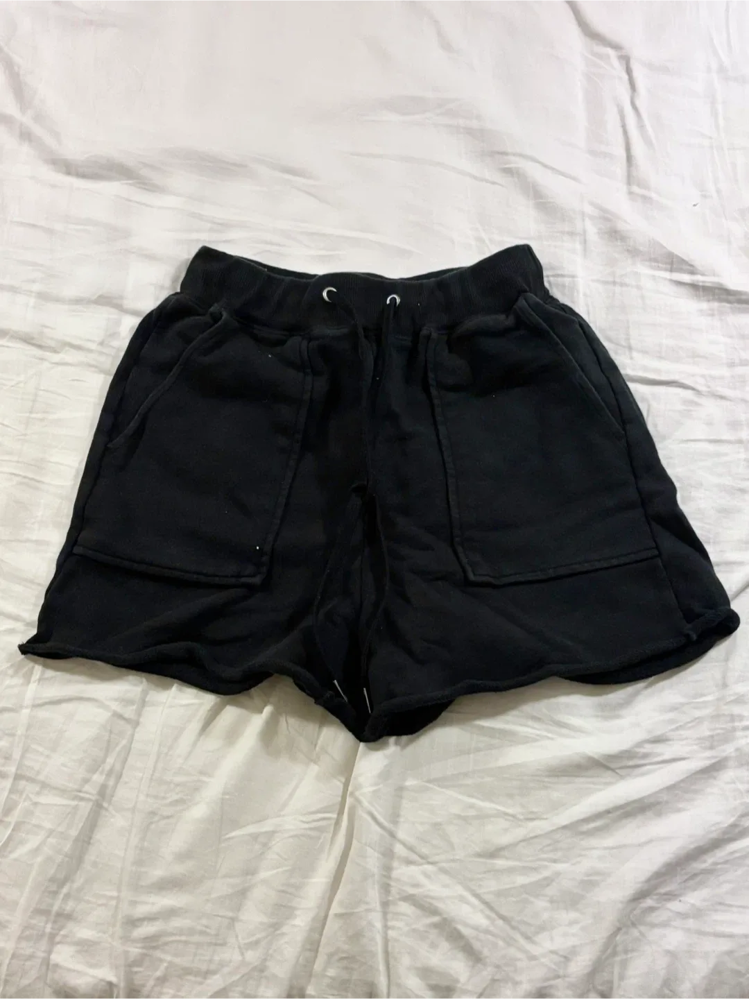 GU (sister brand of uniqlo) Black Sweat Shorts thumbnail