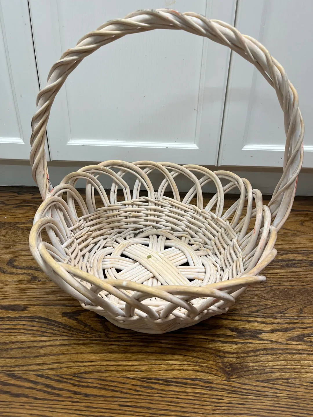 Wicker Basket with Handle #freecycle thumbnail