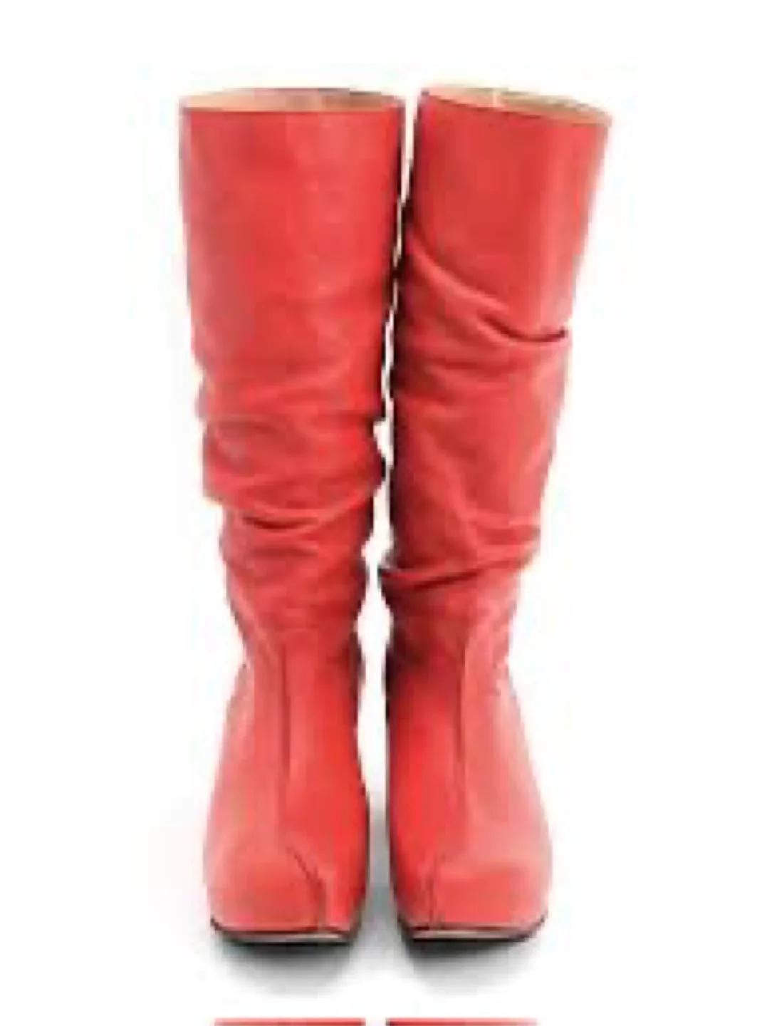NEW John Fluevog Red Leather Boots Size 6 image indicator(9)