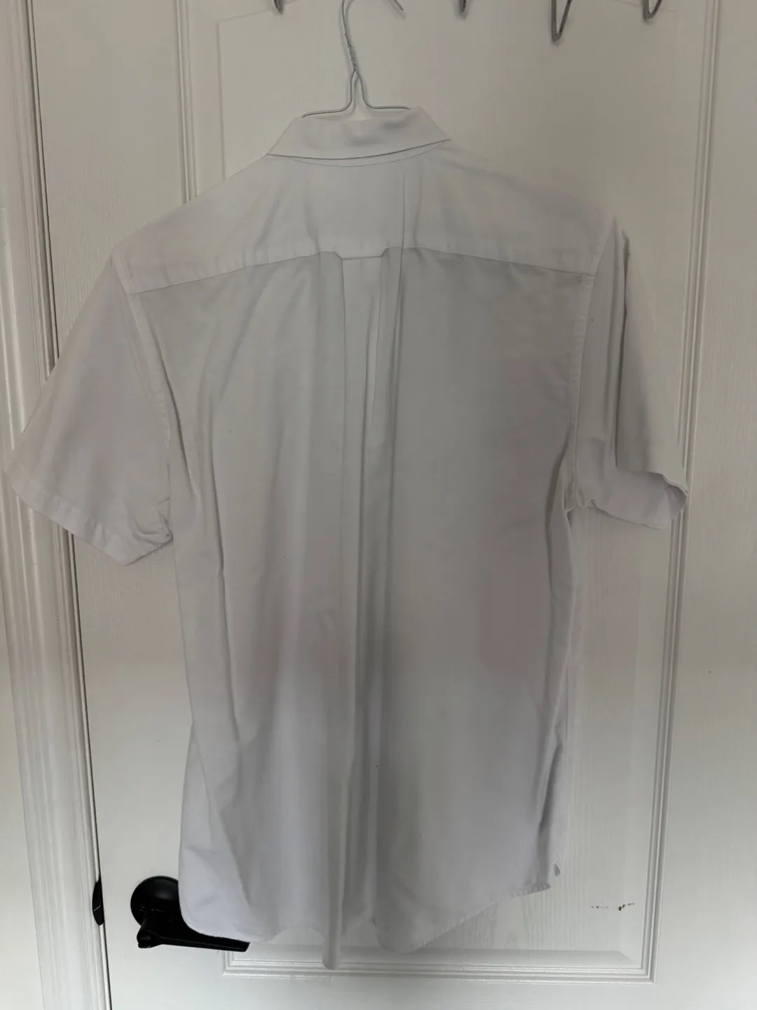 MUJI White Short Sleeve Button-Up Shirt image indicator(2)