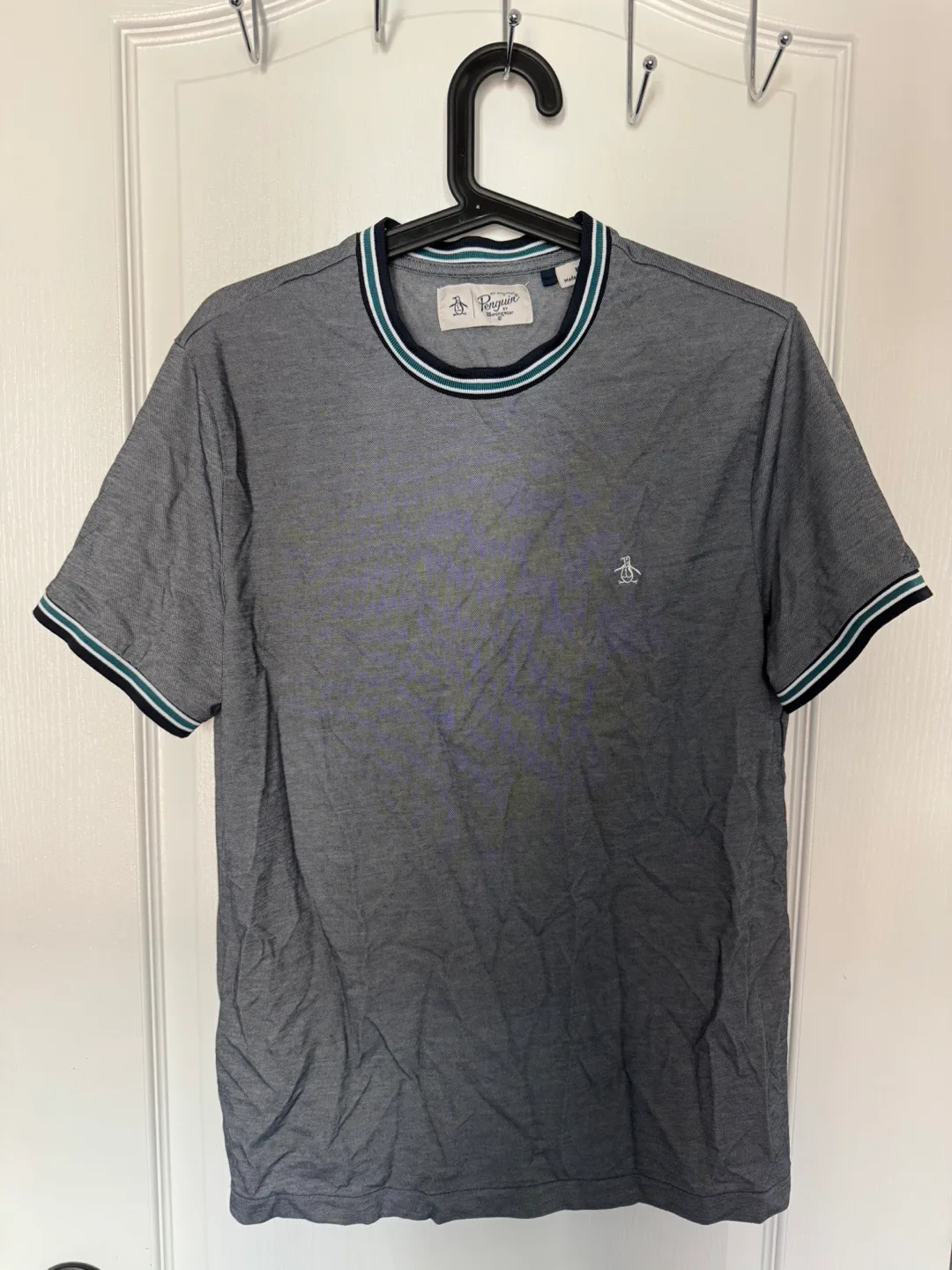 Original Penguin Grey Ringer T-Shirt thumbnail