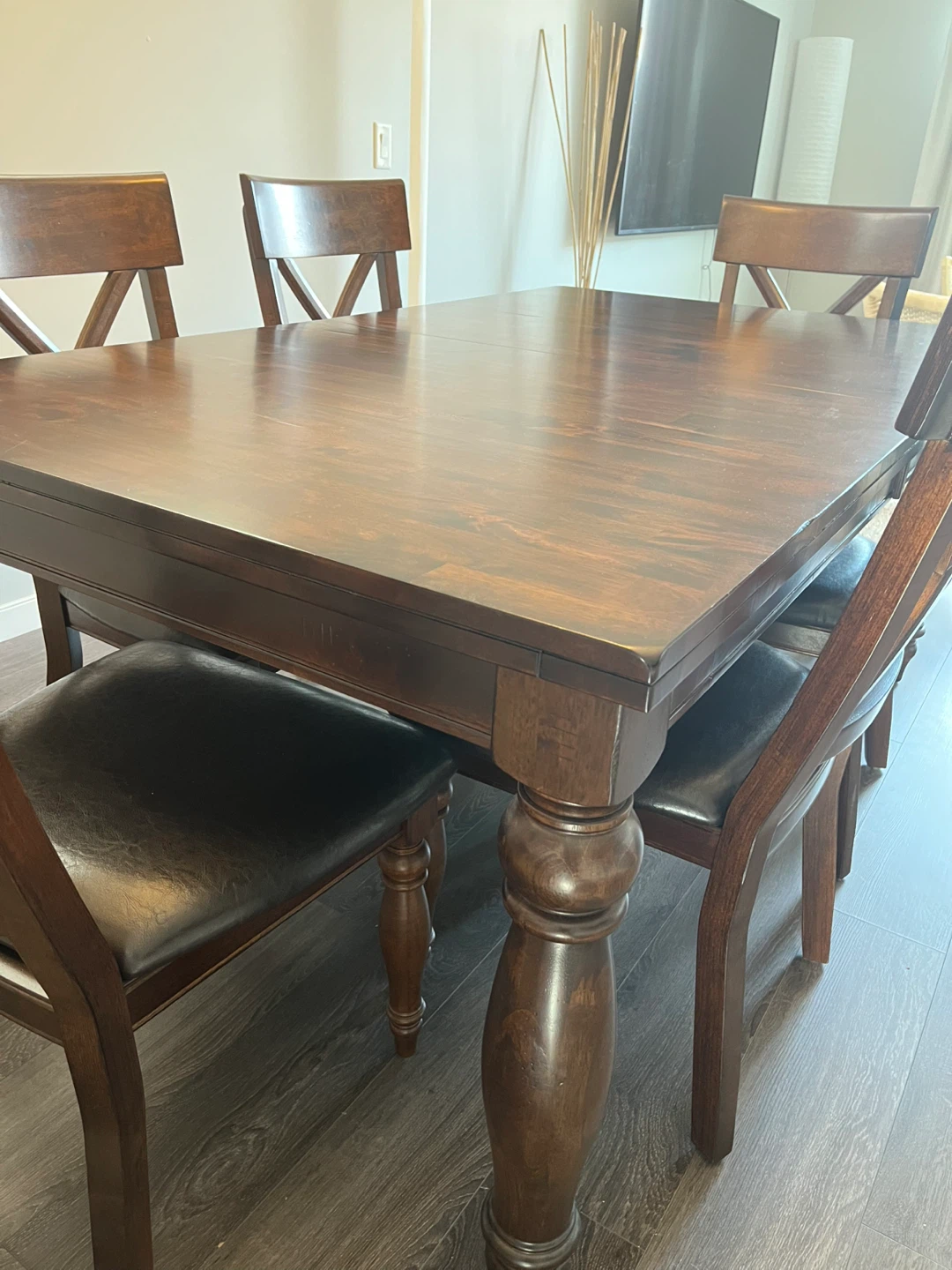 🔥🔥Dining Table with 6 Chairs - Dark Brown 🔥🔥 - photo 3