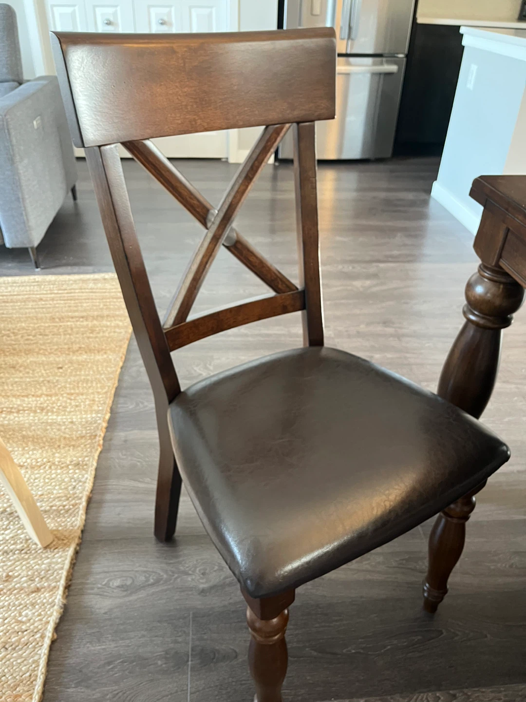 🔥🔥Dining Table with 6 Chairs - Dark Brown 🔥🔥 - photo 2