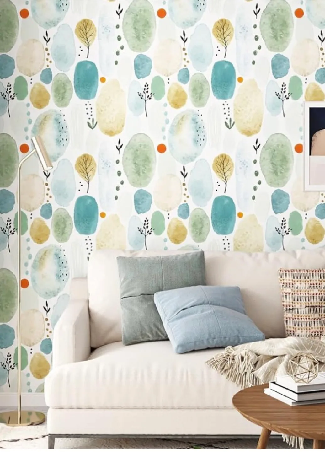 Wallderful Blue Abstract Wallpaper image indicator(4)