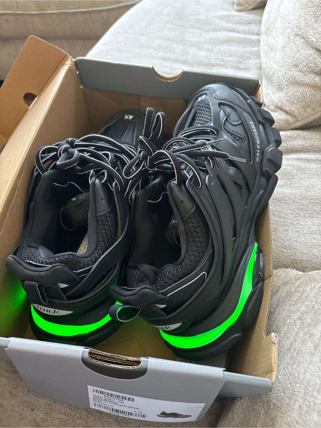 Balenciaga Track LED Sneakers - Size 12