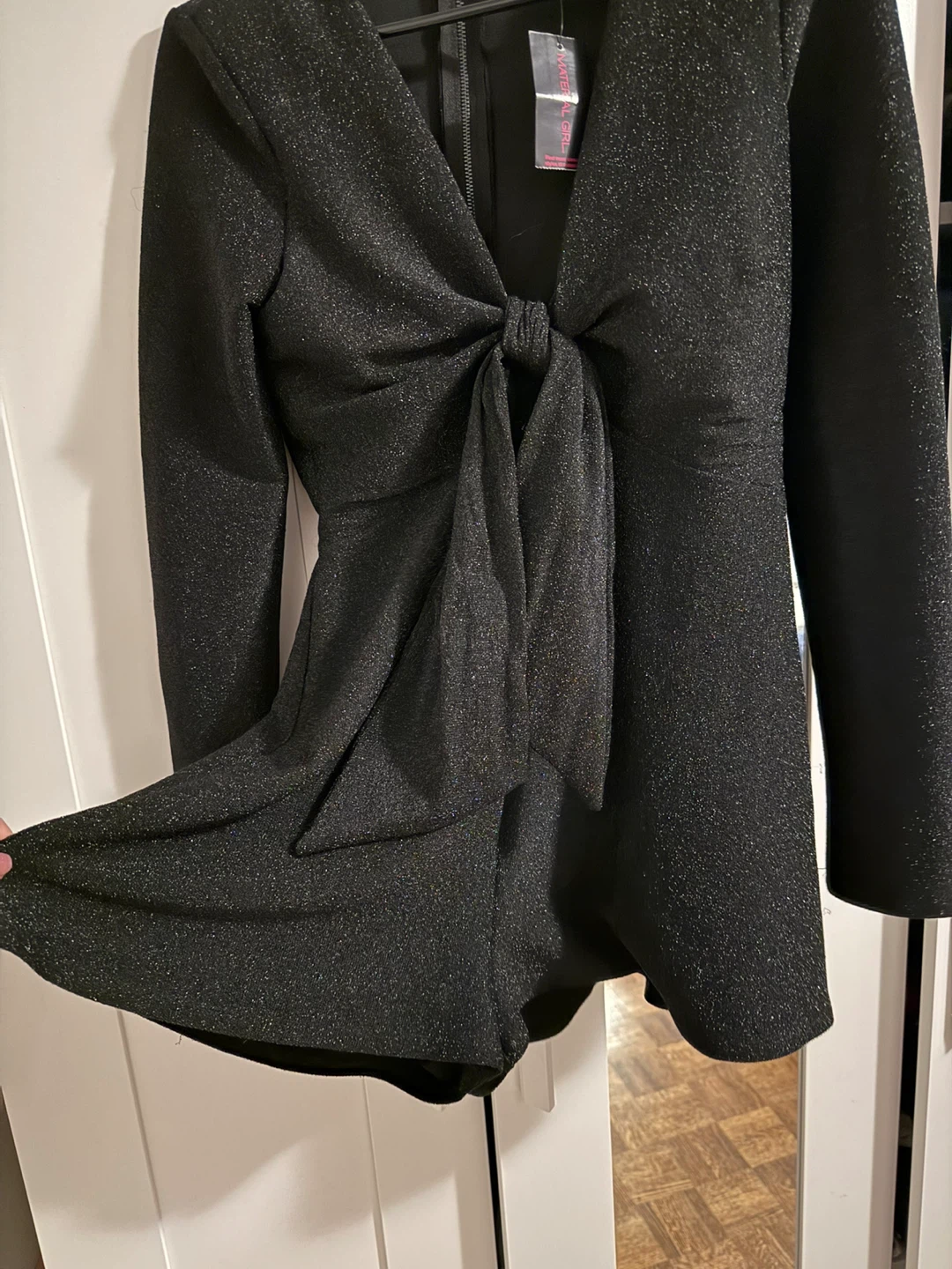 Material Girl Black Romper - Size M