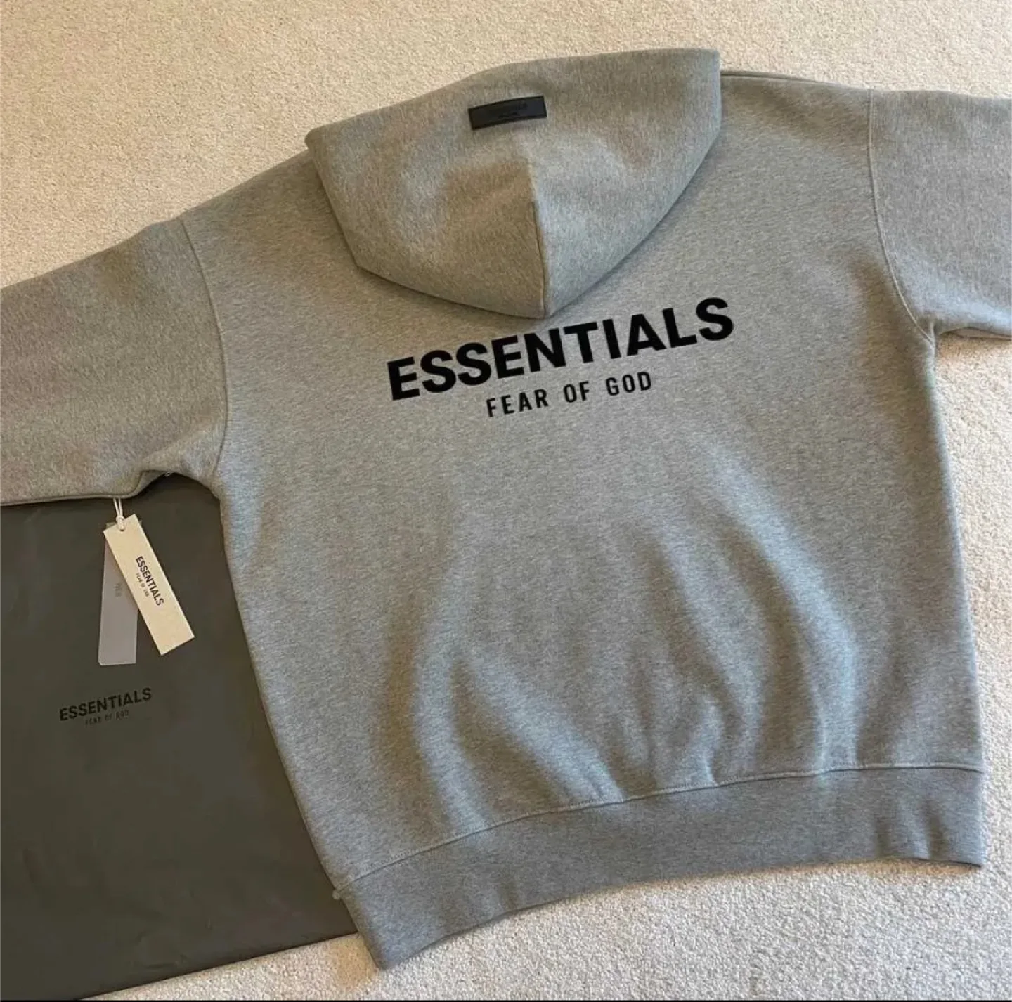**Essentials Dark Oatmeal Hoodie**‼️ thumbnail