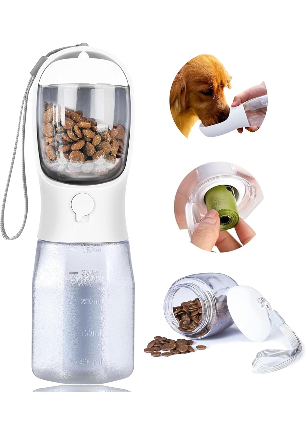 3-in-1 Portable Pet Water & Food Dispenser