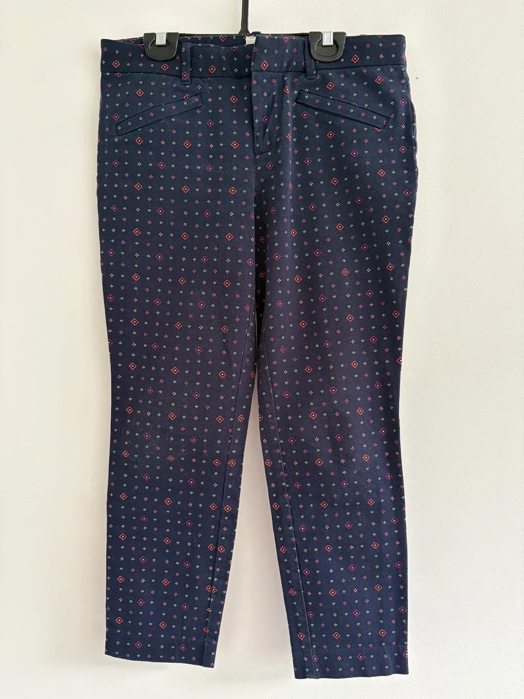 GAP Navy Blue Patterned Pants! Size 4 image indicator(2)