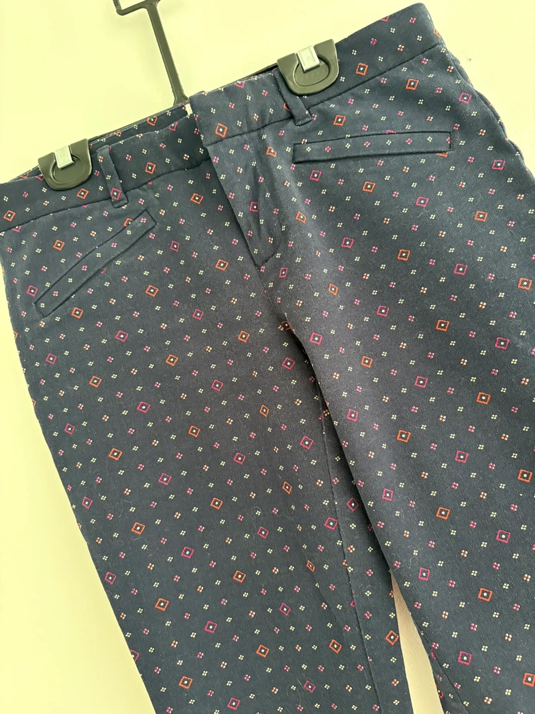 GAP Navy Blue Patterned Pants! Size 4 image indicator(3)