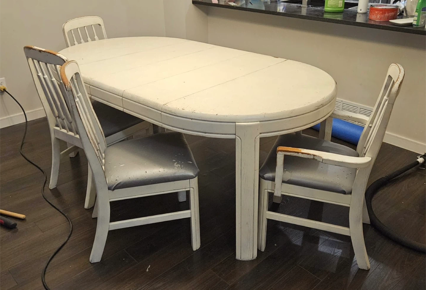 PROJECT! Solid wood dining table & 4 chairs