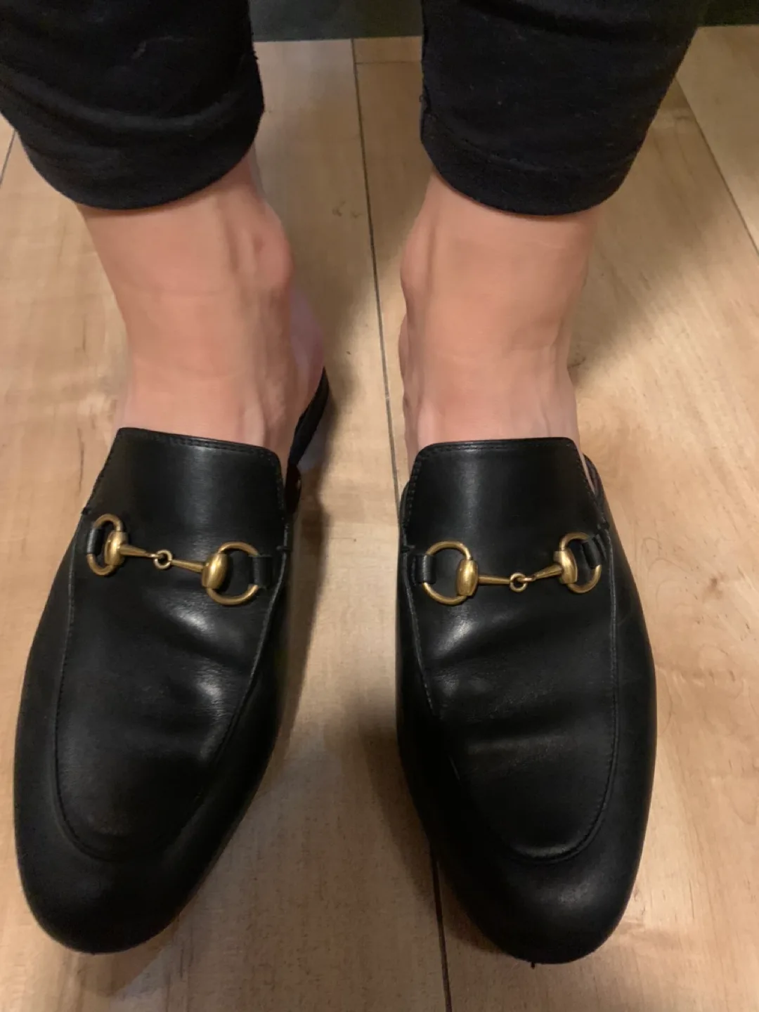 Gucci Princetown Leather Mules, Size 36 image indicator(4)