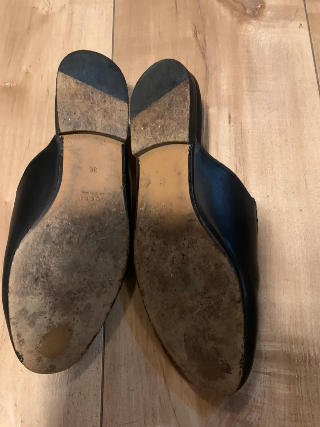 Gucci Princetown Leather Mules, Size 36 image indicator(7)