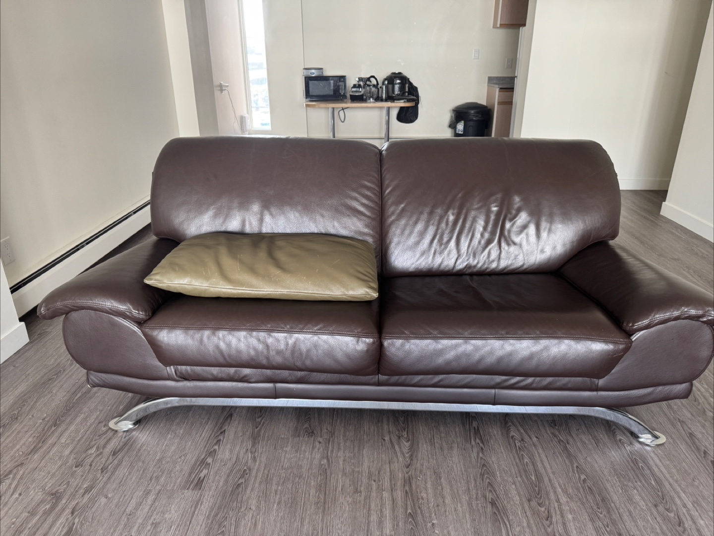Palliser Brown Leather Sofa
