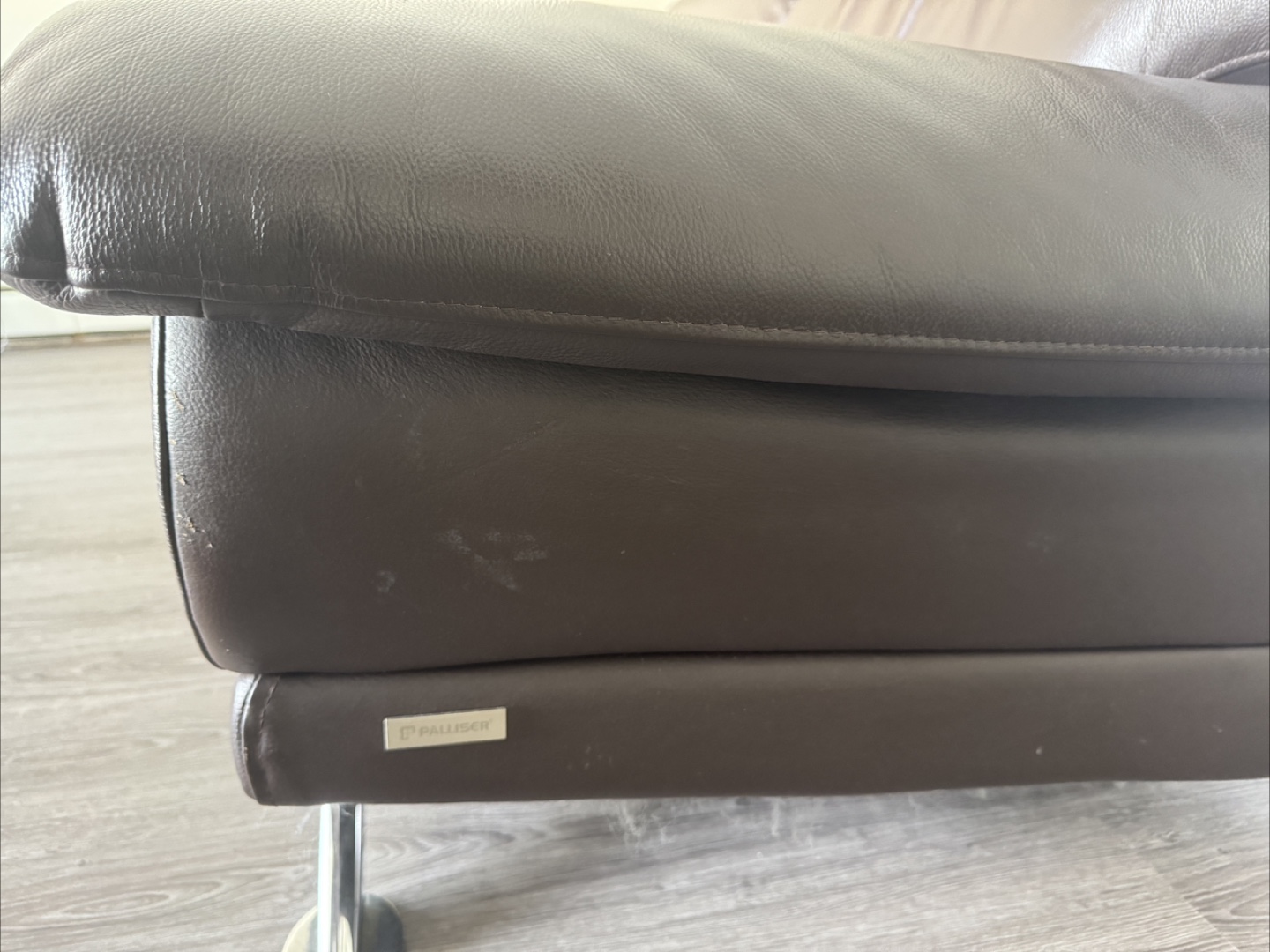 Palliser Brown Leather Sofa - photo 4