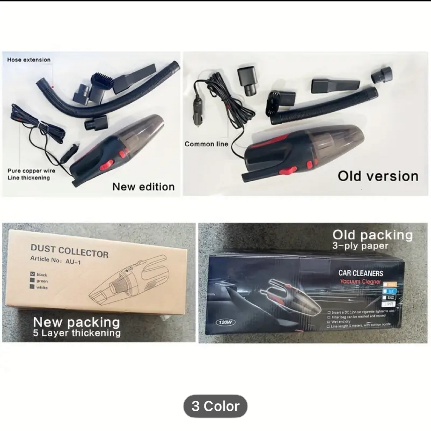 Mini Handheld High-Power Car Vacuum Cleaner - photo 2