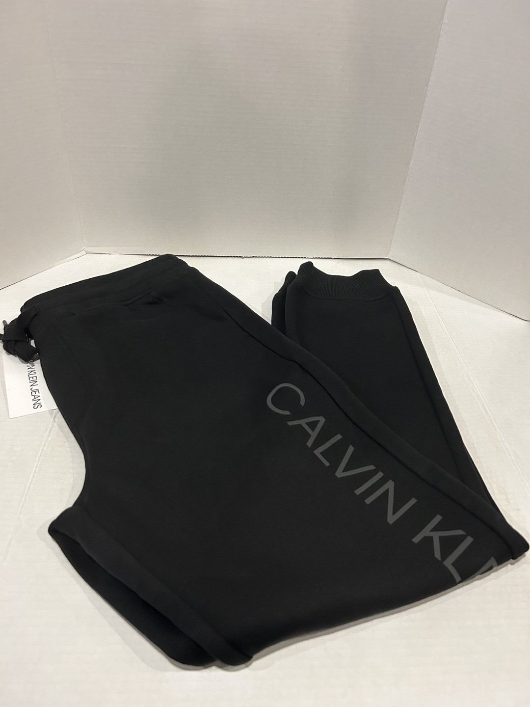 Calvin Klein Jeans Black Graphic Bottoms - Size L/G