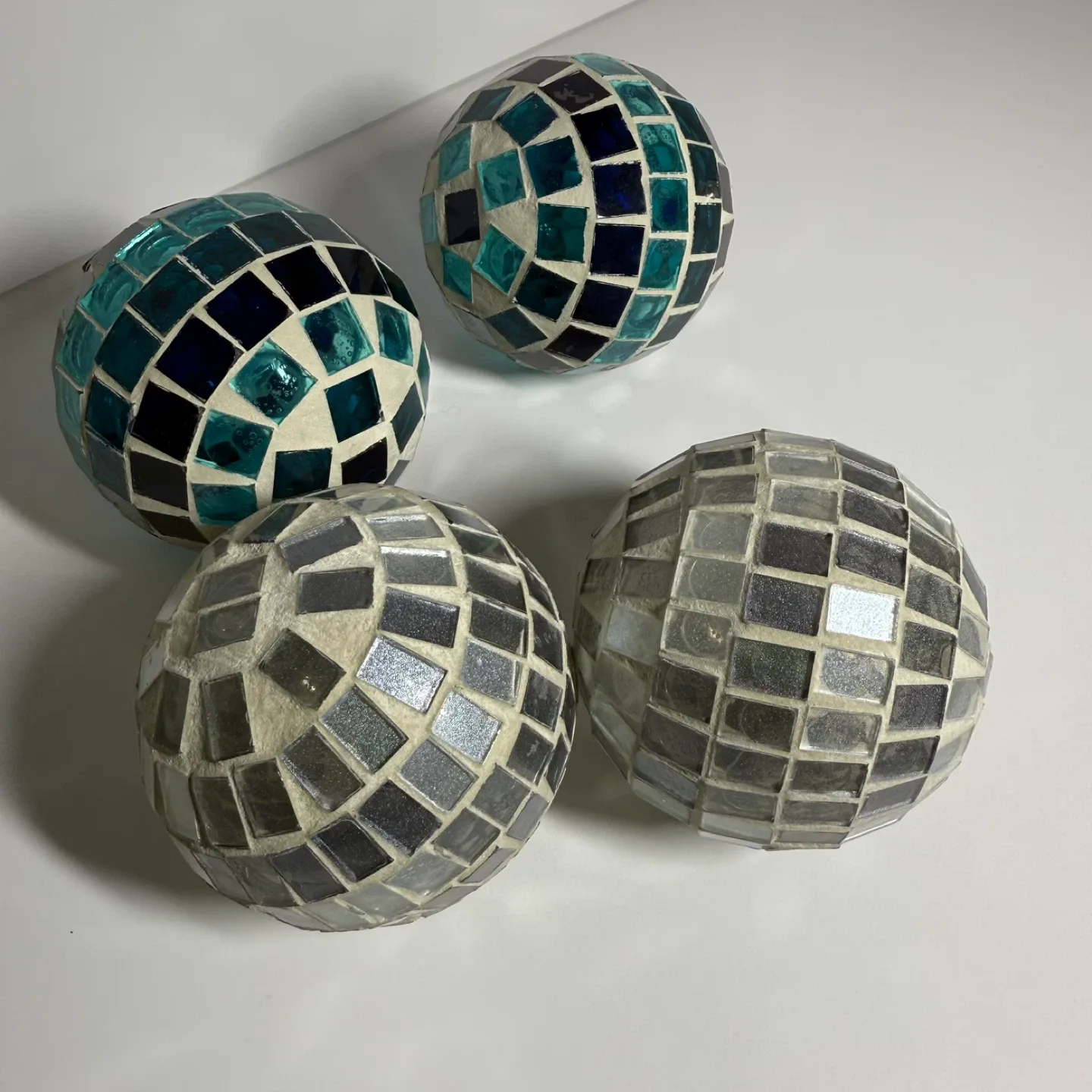 Mosaic Glass Decorative Balls (Set of 4) thumbnail
