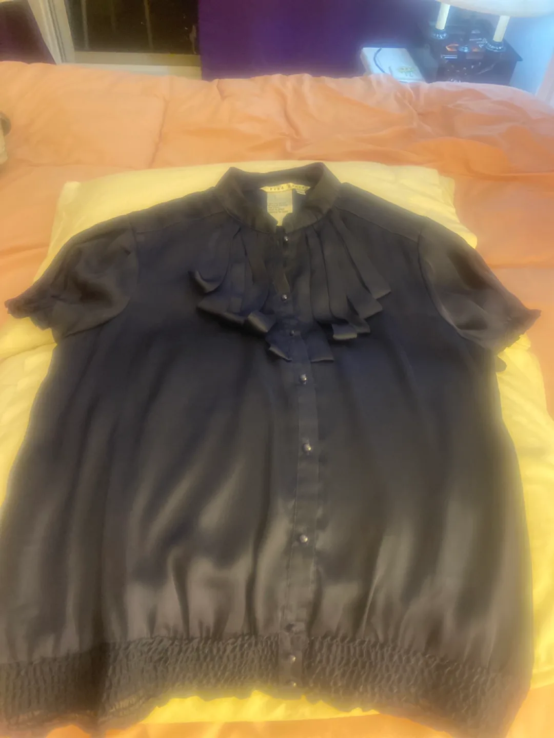 Fred David Navy Blouse - Size M image indicator(3)
