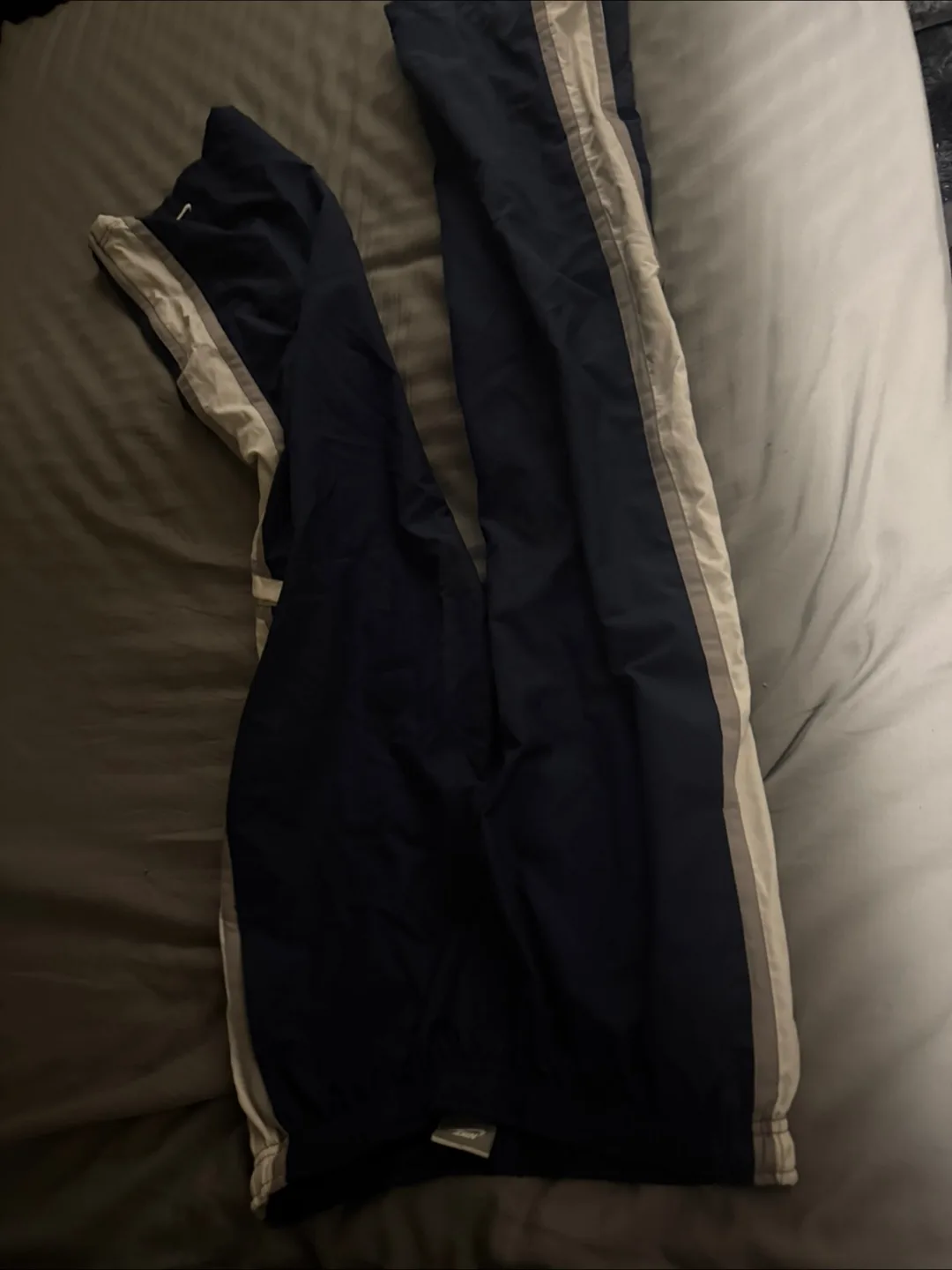 Nike blue and white joggers thumbnail