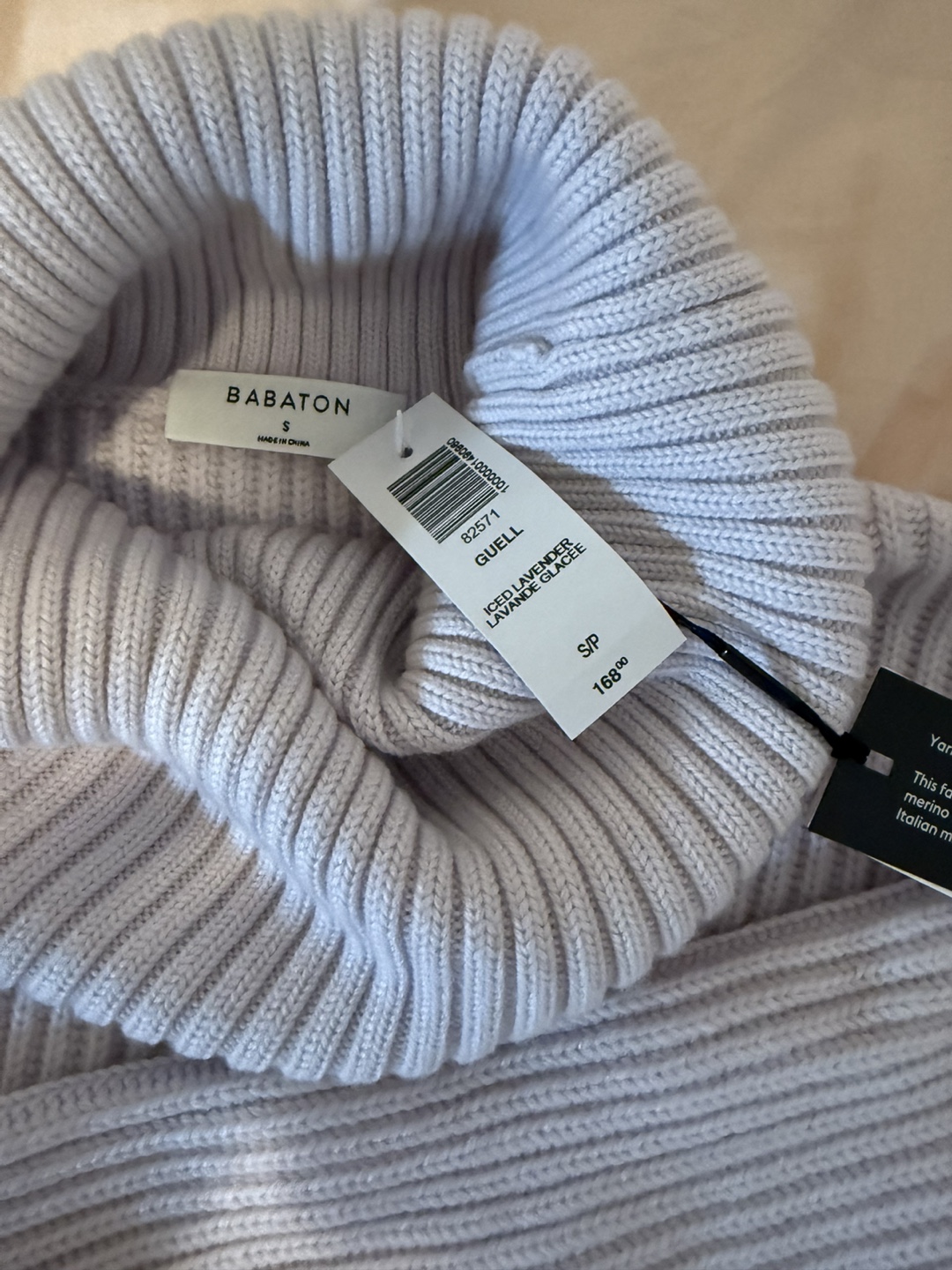 Babaton Guell Sweater - Size S - Lavender - photo 2