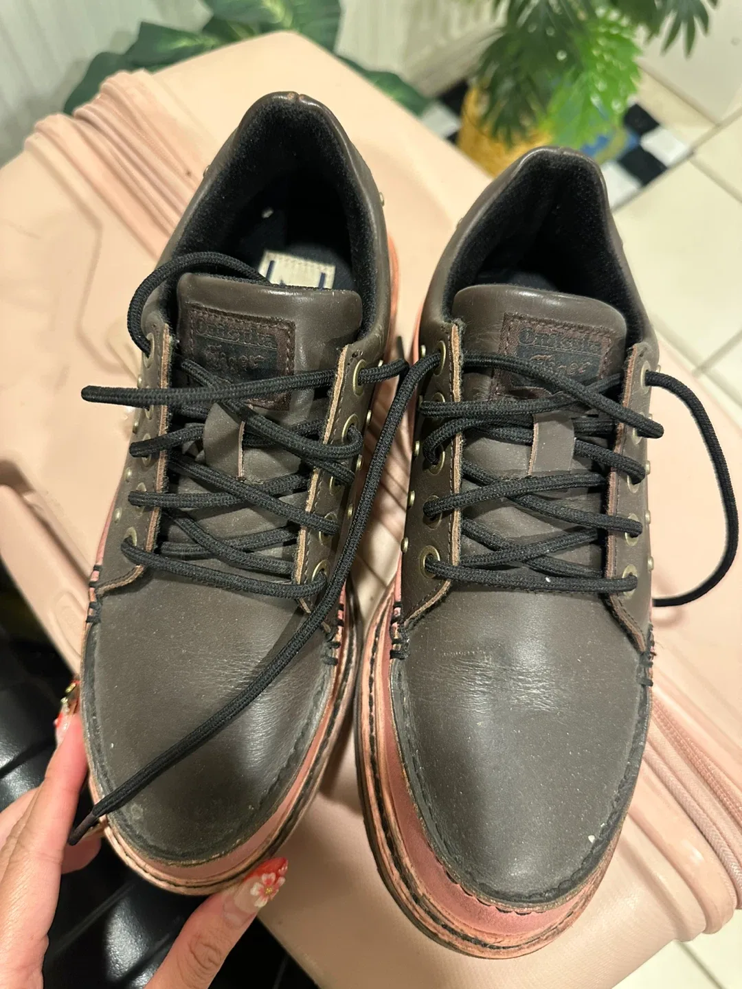 Asics Onitsuka tiger - Brown & Pink Platform Shoes image indicator(8)