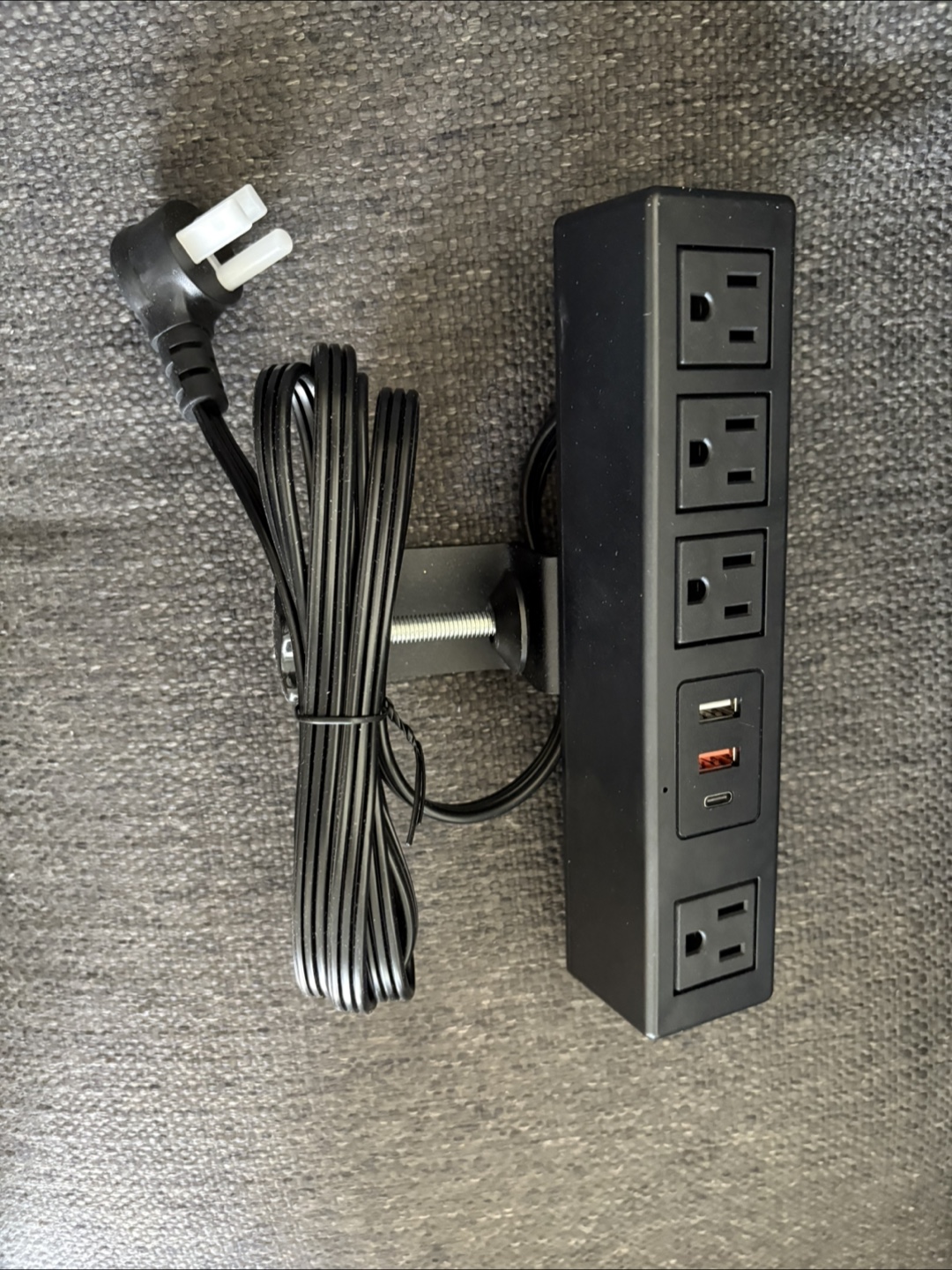 7-in-1 Fast Charging Desk Clamp Power Strip - photo 4