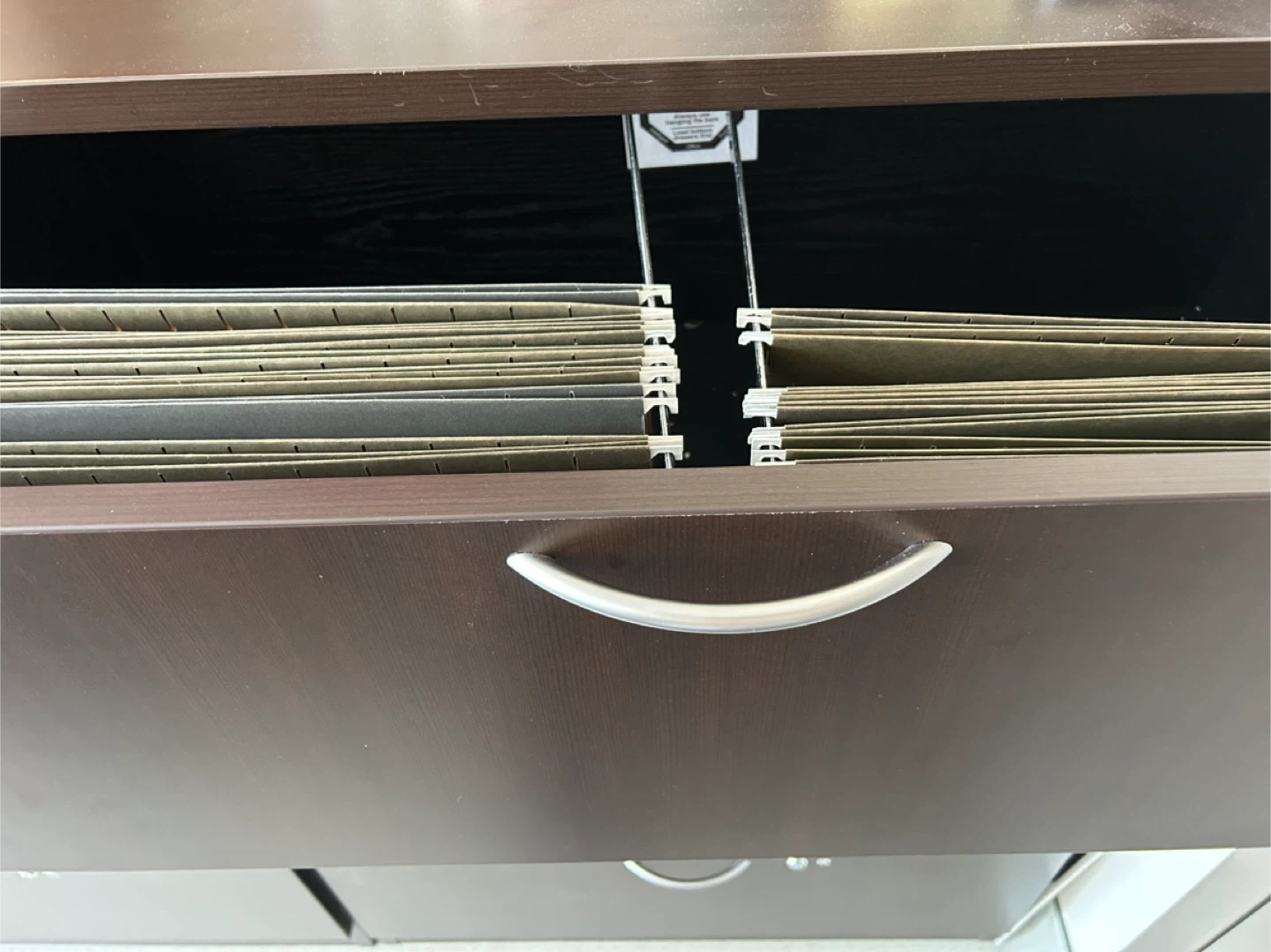 Brown Filing Cabinet - photo 2