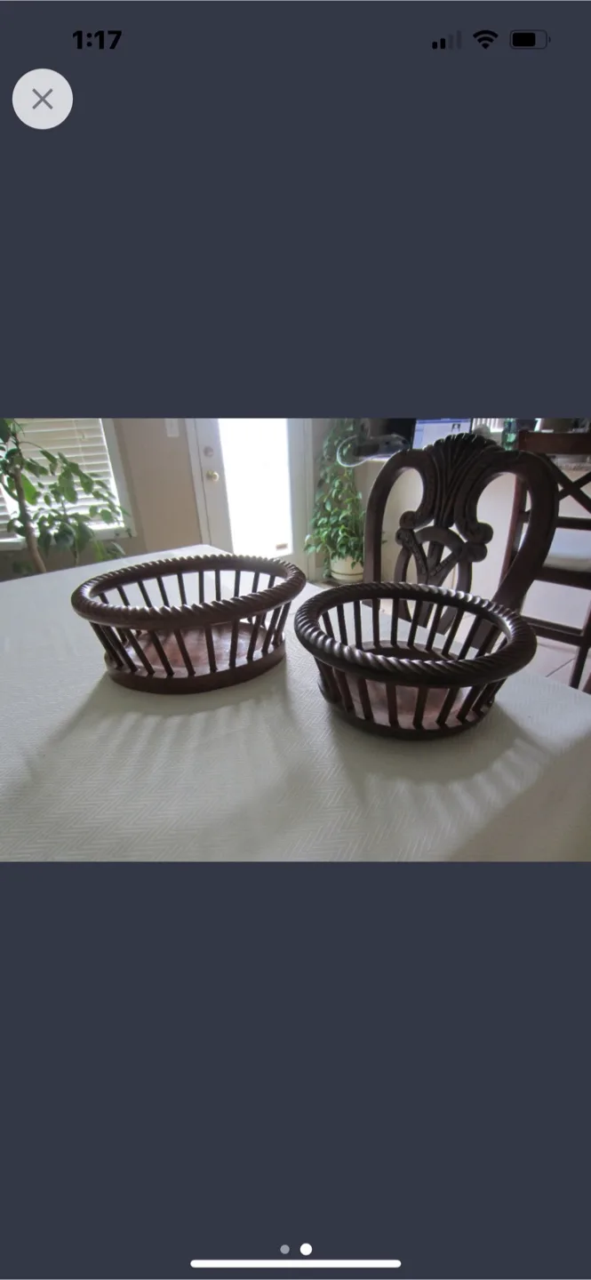 Brand new, Wooden Decorative Baskets image indicator(2)