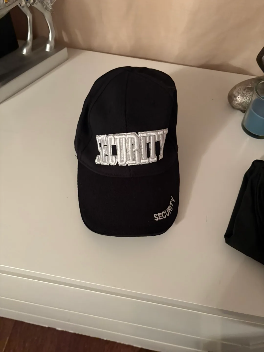 Security Black Baseball Cap thumbnail