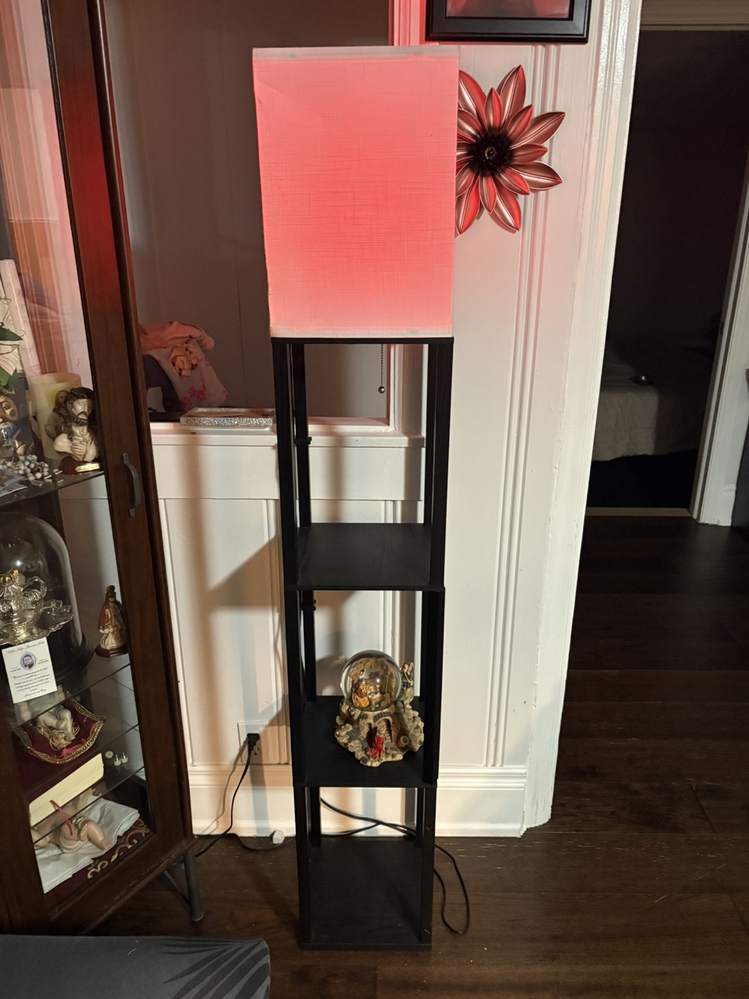 Black Shelf Floor Lamp