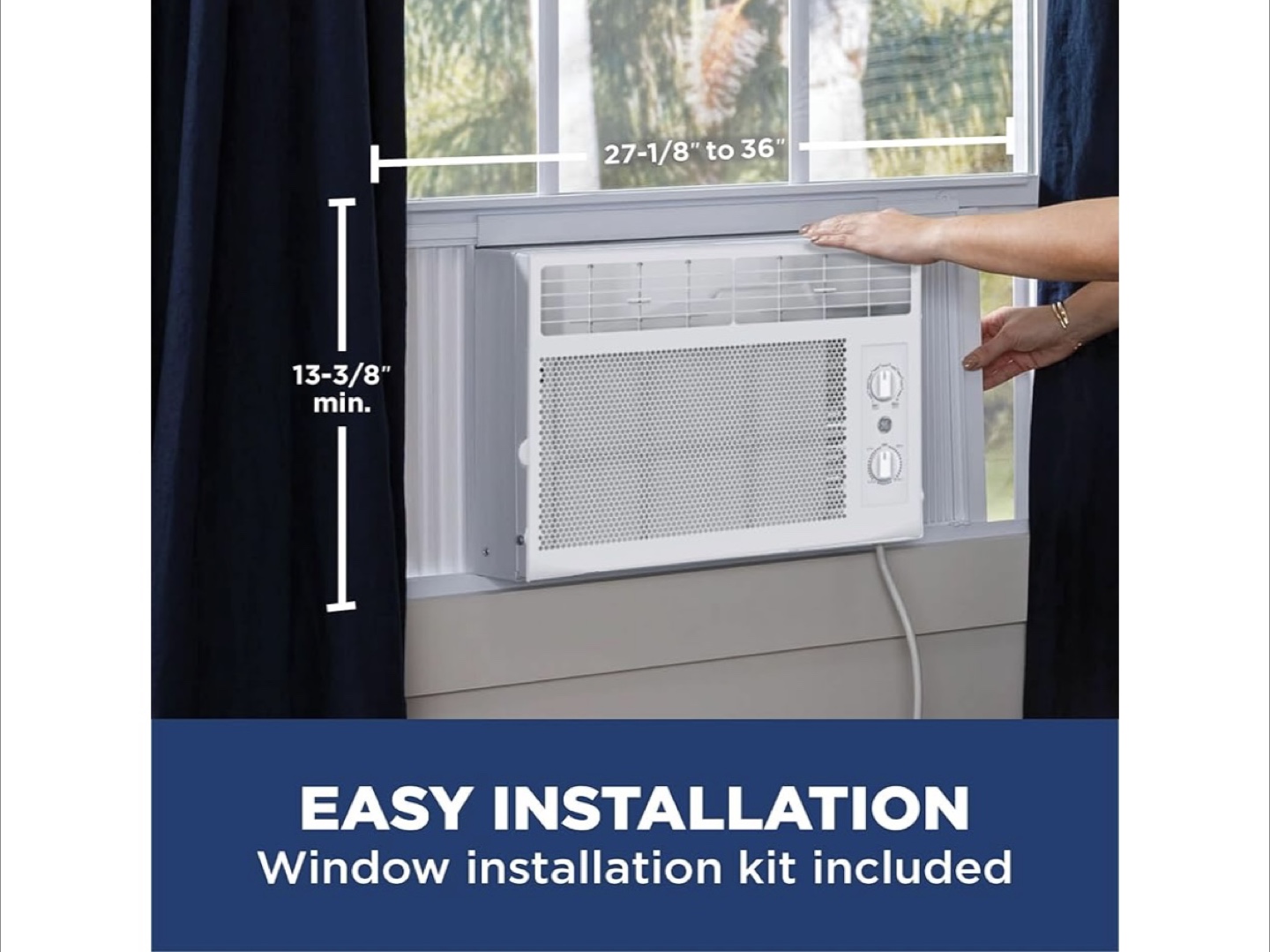 GE Window AC - never used before/ comes with box/ manual - photo 3