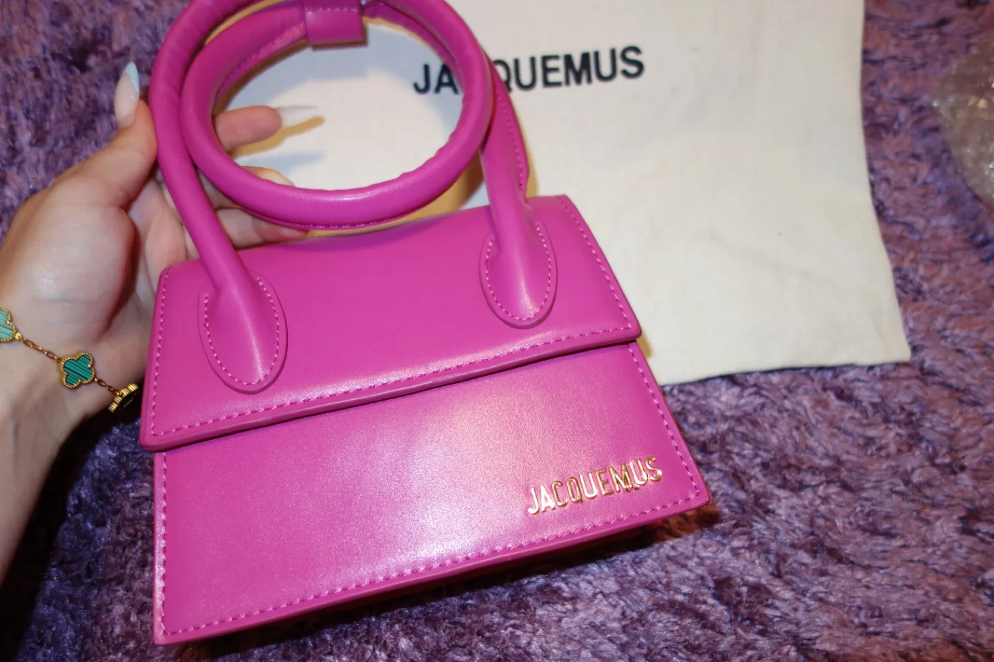 Jacquemus Le Chiquito Top Handle Bag - Pink thumbnail