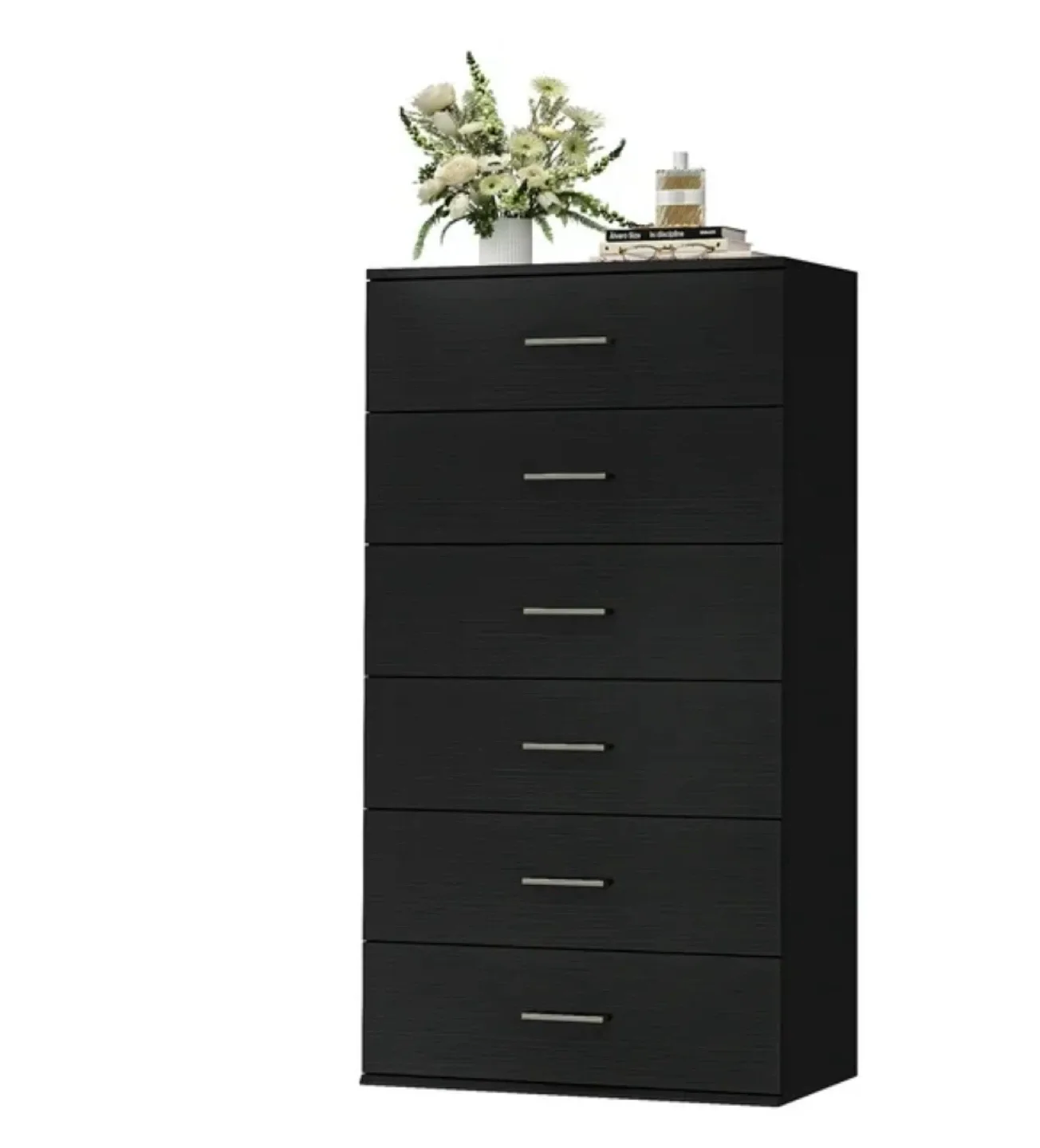 Black 6-Drawer Chest thumbnail